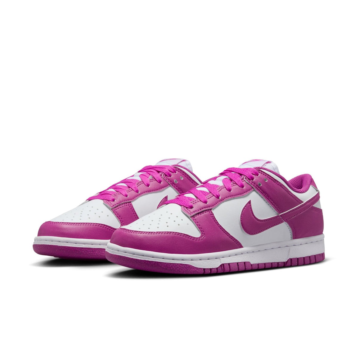 Women&#39;s  Nike Dunk Low Next Nature- WHITE/HOT FUCHSIA