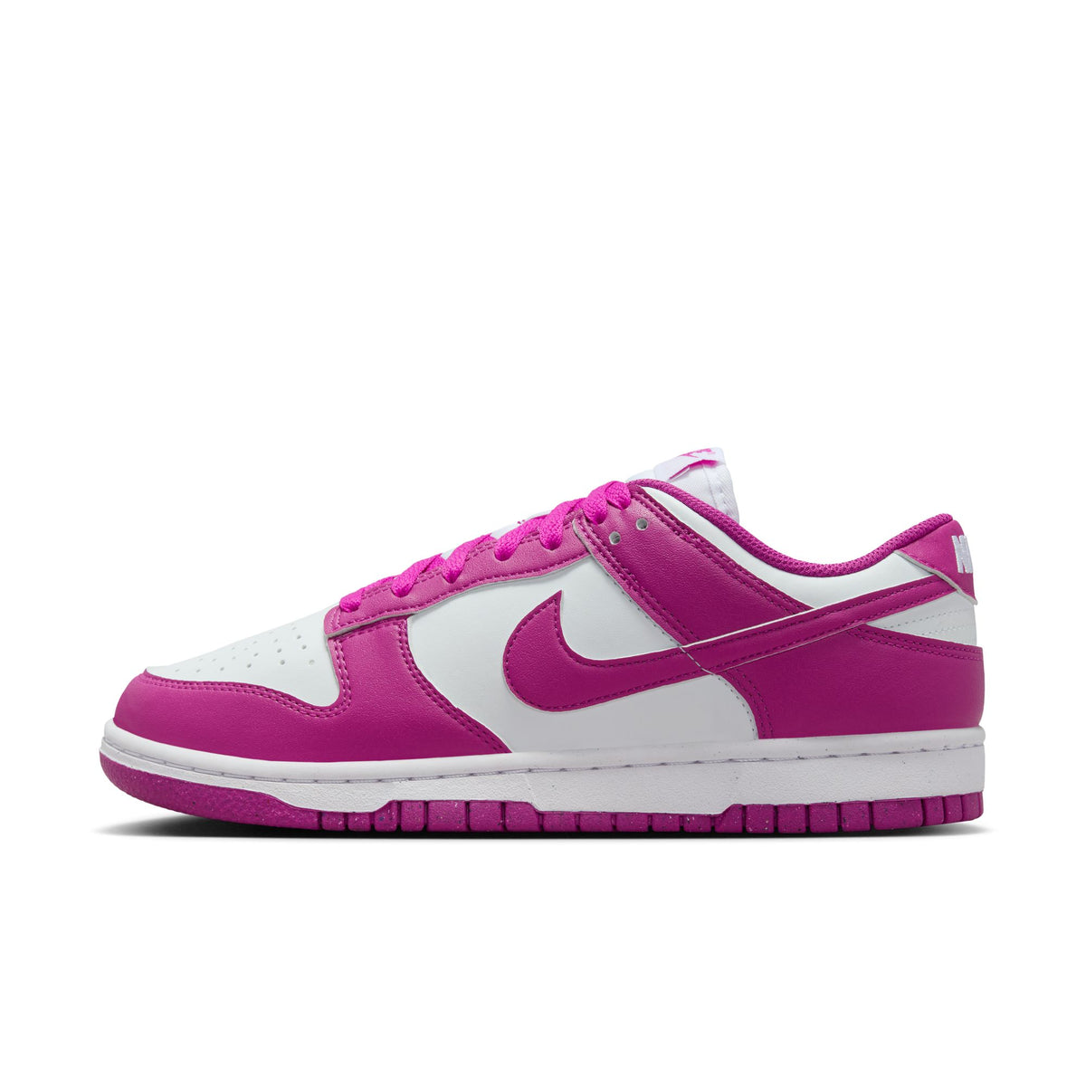 Women&#39;s  Nike Dunk Low Next Nature- WHITE/HOT FUCHSIA