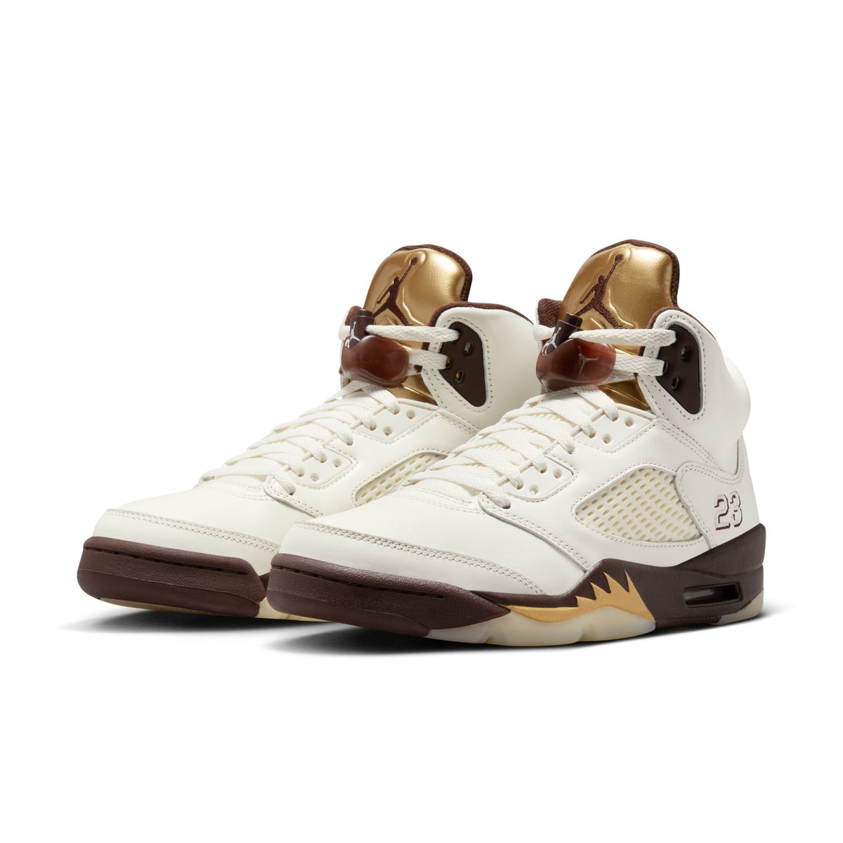 Women&#39;s Air Jordan 5 Retro - EARTH/METALLIC GOLD-SAIL-MUSLIN