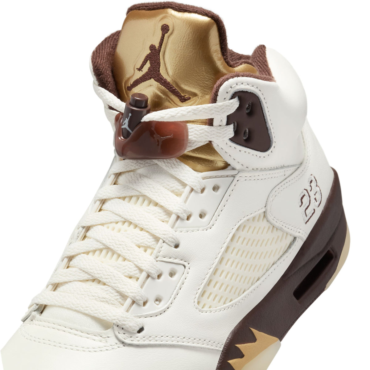 Women&#39;s Air Jordan 5 Retro - EARTH/METALLIC GOLD-SAIL-MUSLIN