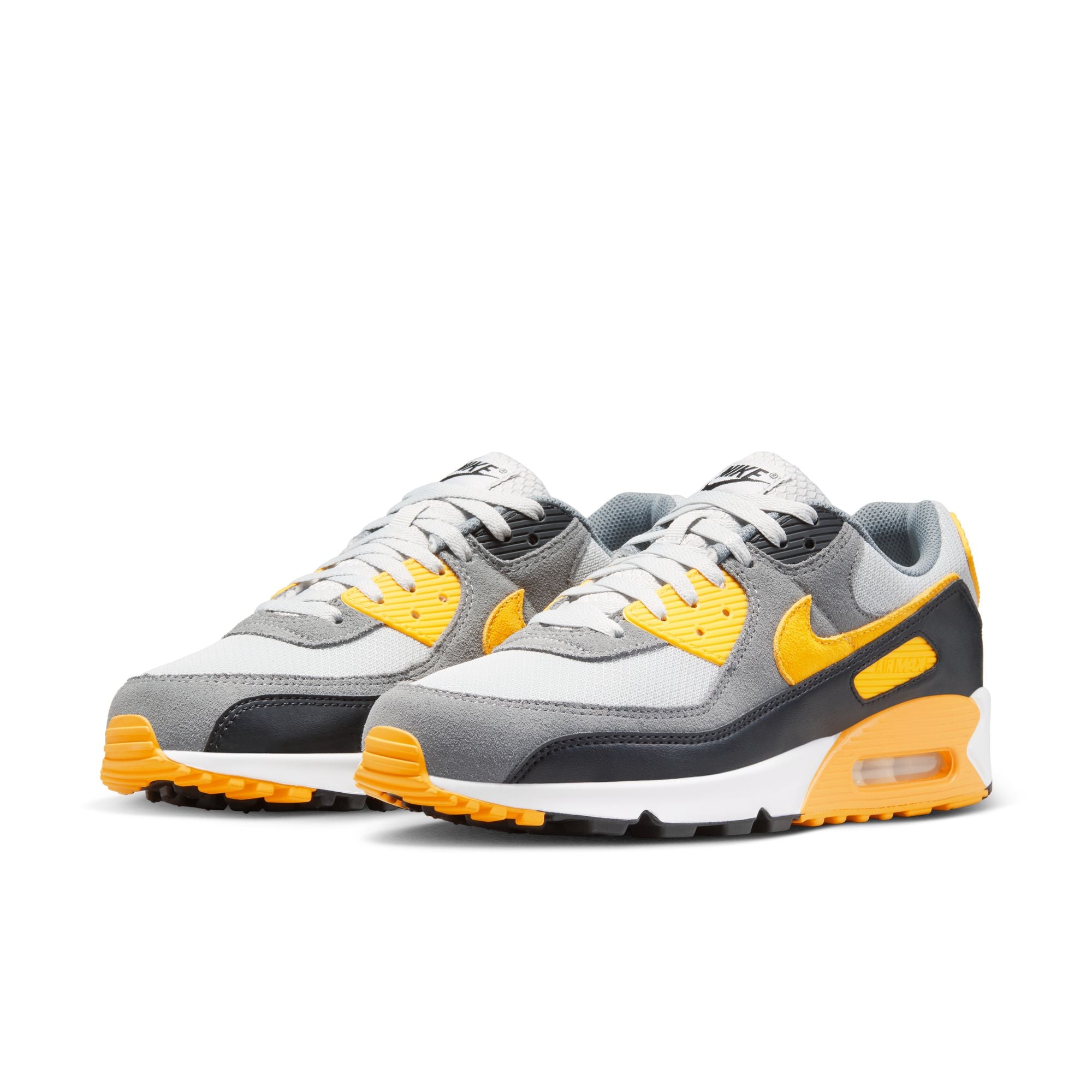 Men's Nike Air Max 90 - GREY FOG/POLLEN-SMOKE GREY-BLACK