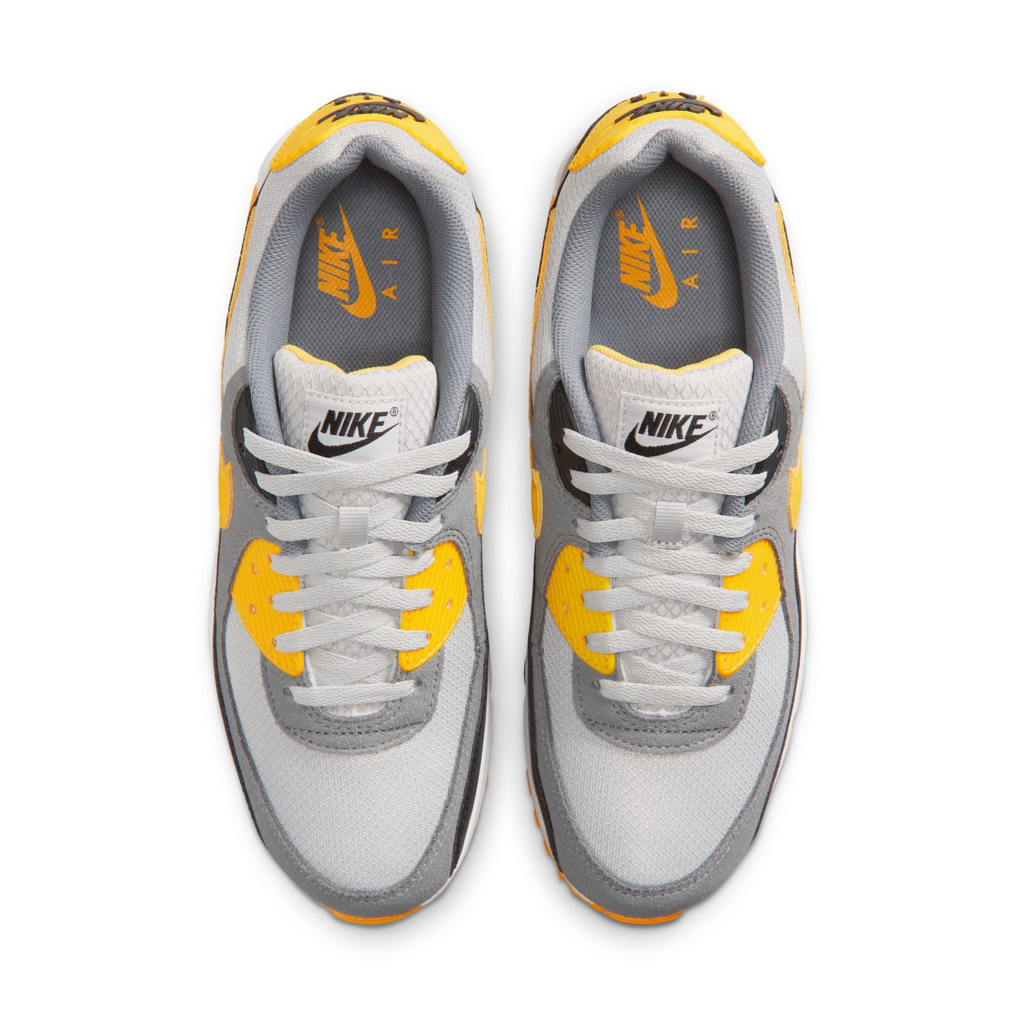Men's Nike Air Max 90 - GREY FOG/POLLEN-SMOKE GREY-BLACK