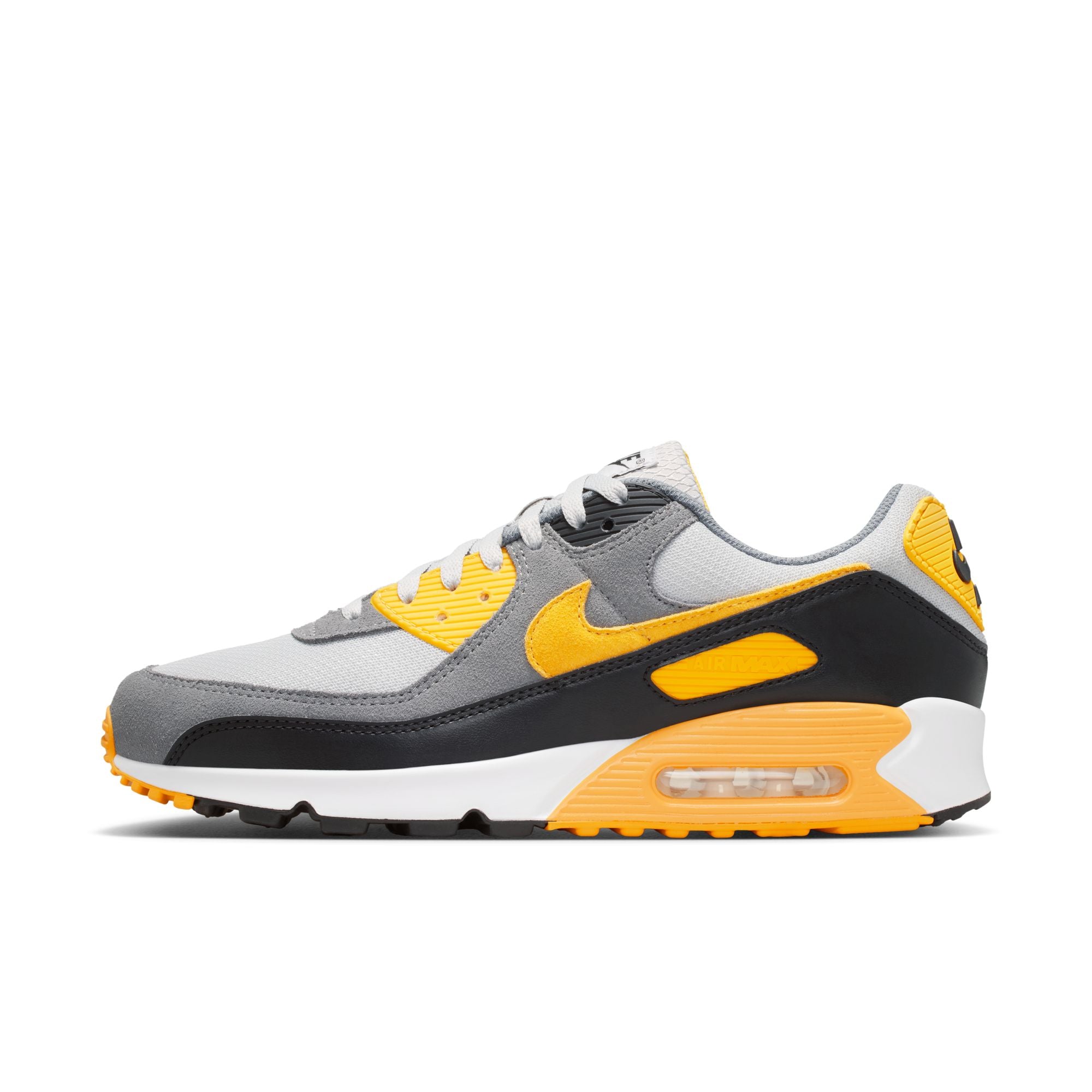 Men's Nike Air Max 90 - GREY FOG/POLLEN-SMOKE GREY-BLACK