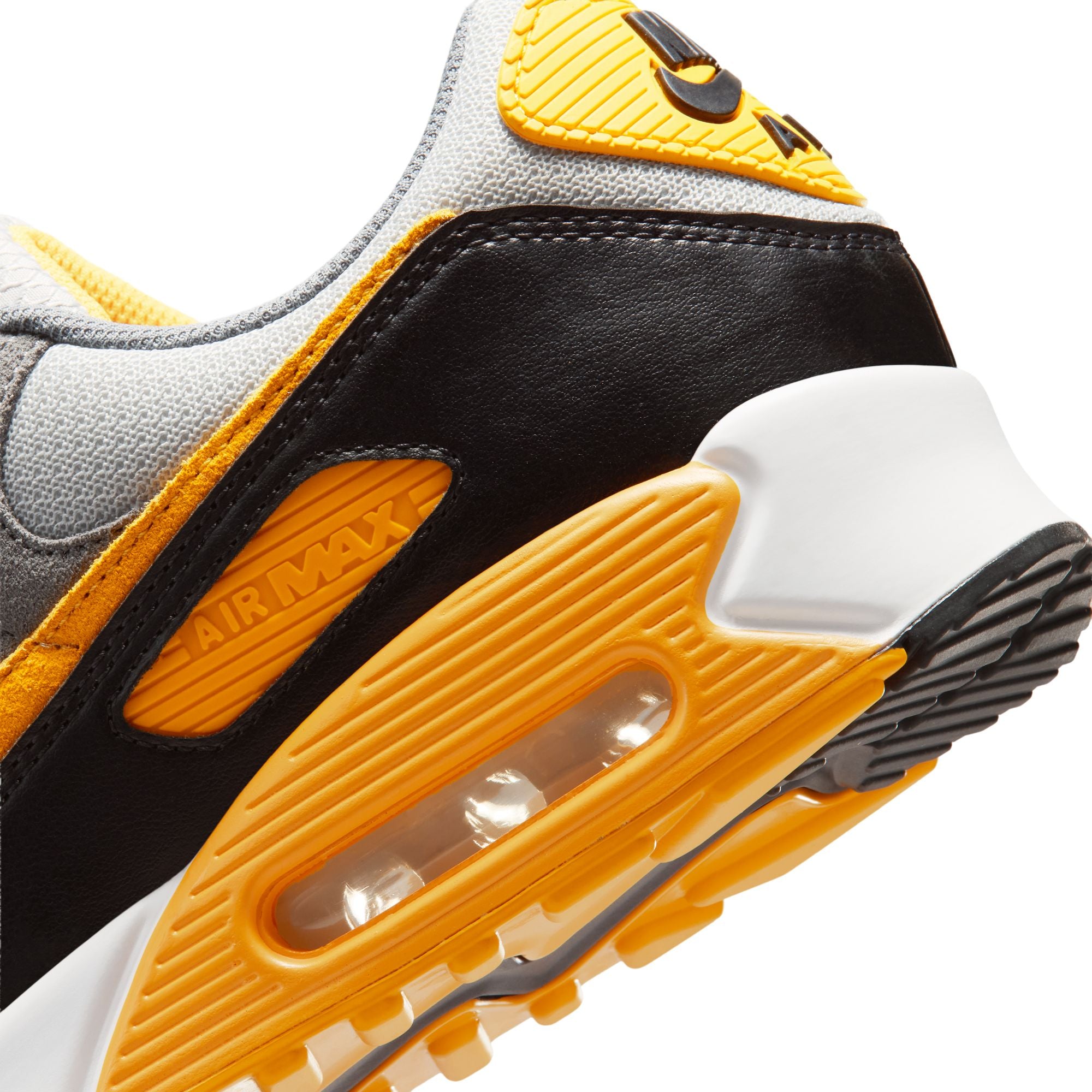 Men's Nike Air Max 90 - GREY FOG/POLLEN-SMOKE GREY-BLACK