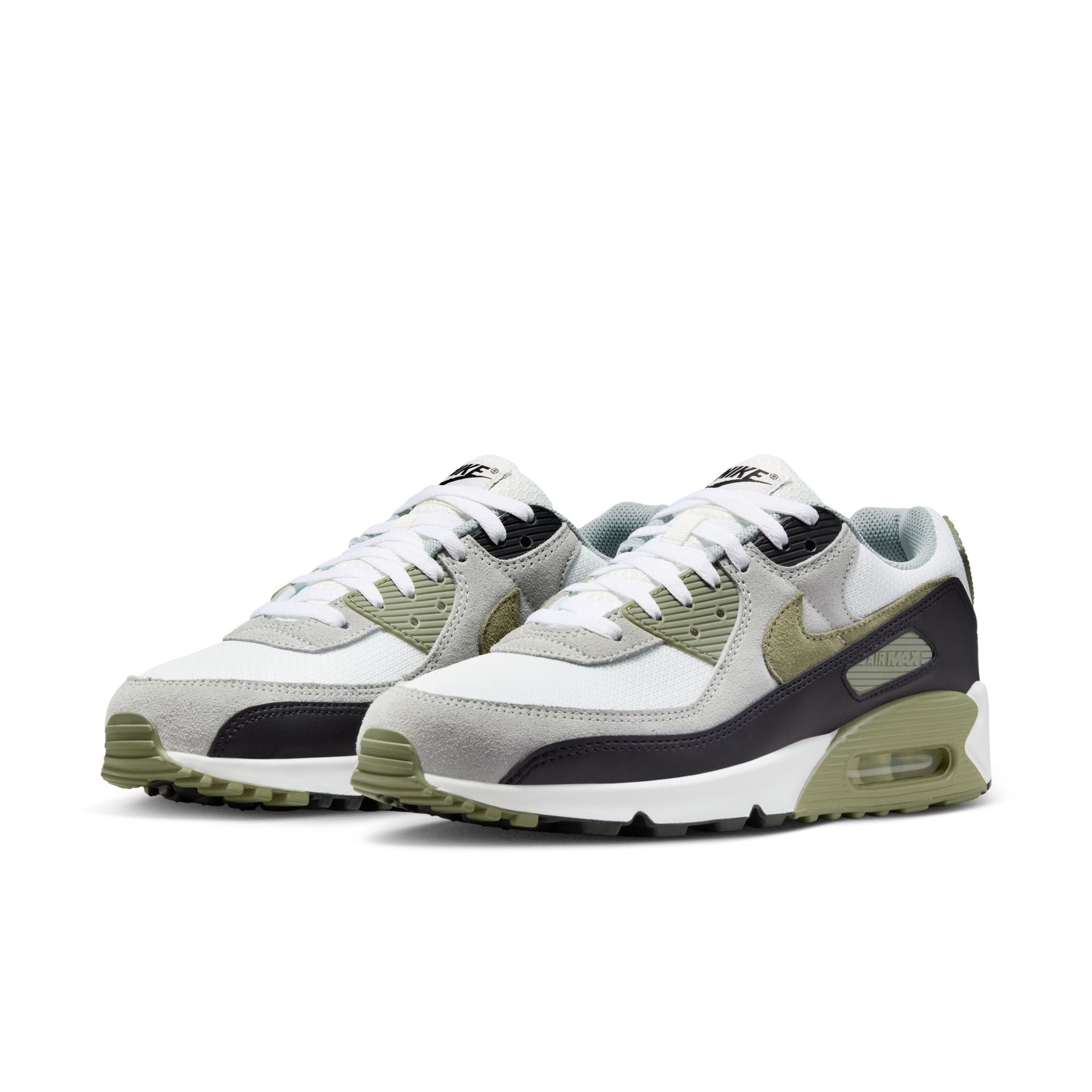 Men's Nike Air Max 90 - SUMMIT WHITE/SILVER SAGE-LIGHT PUMICE