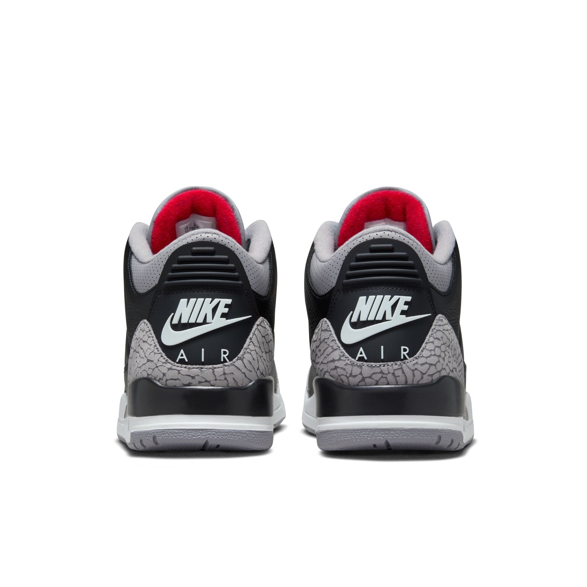 Big Kid's Air Jordan 3 Retro "Black Cement" - BLACK/FIRE RED-CEMENT GREY-SUMMIT WHITE