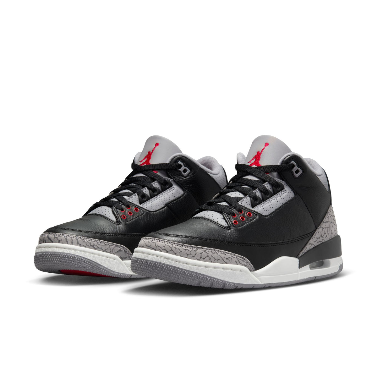 Men&#39;s Air Jordan 3 Retro &quot;Black Cement&quot; - BLACK/FIRE RED-CEMENT GREY-SUMMIT WHITE