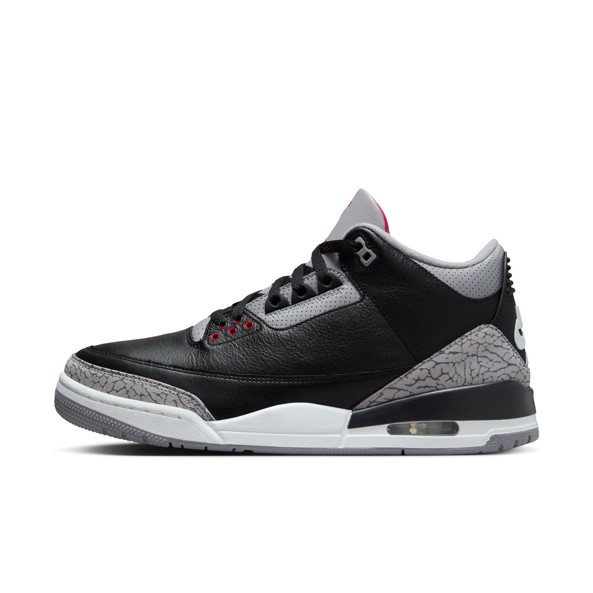 Men&#39;s Air Jordan 3 Retro &quot;Black Cement&quot; - BLACK/FIRE RED-CEMENT GREY-SUMMIT WHITE