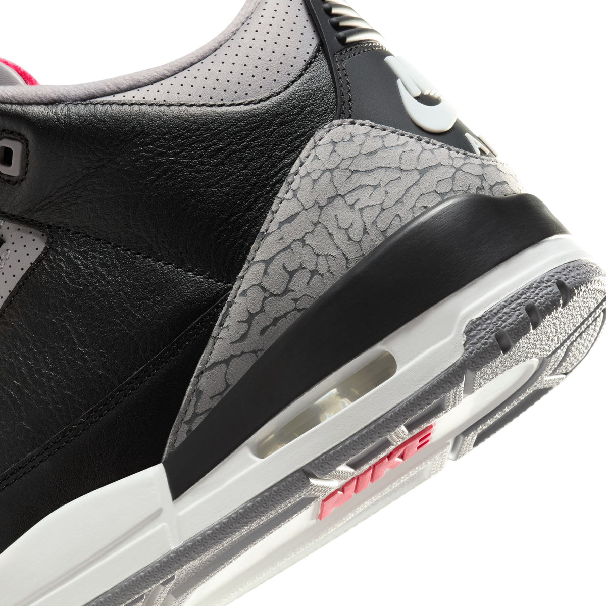 Men&#39;s Air Jordan 3 Retro &quot;Black Cement&quot; - BLACK/FIRE RED-CEMENT GREY-SUMMIT WHITE