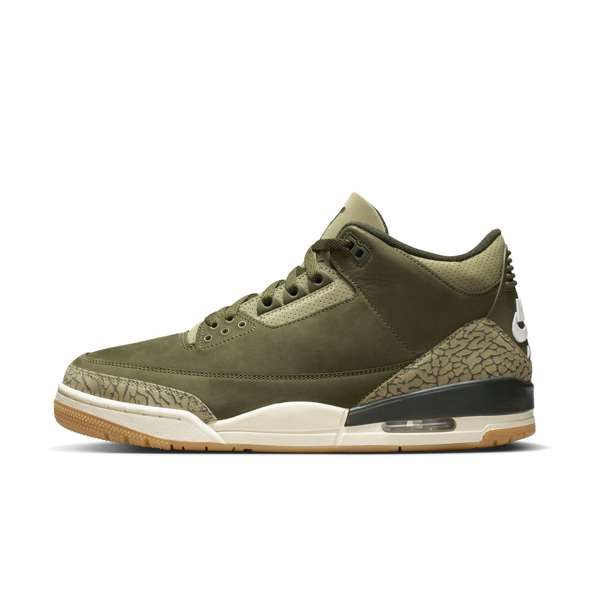 Men&#39;s Air Jordan 3 Retro &quot;Family Affair&quot; - MEDIUM OLIVE/SEQUOIA-NEUTRAL OLIVE-SAIL