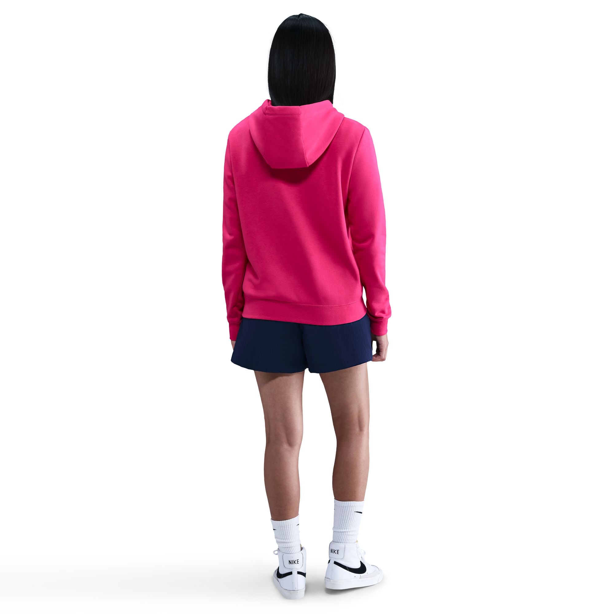 Women's Nike Sportswear Club Fleece Hoodie - RUSH PINK/PLAYFUL PINK