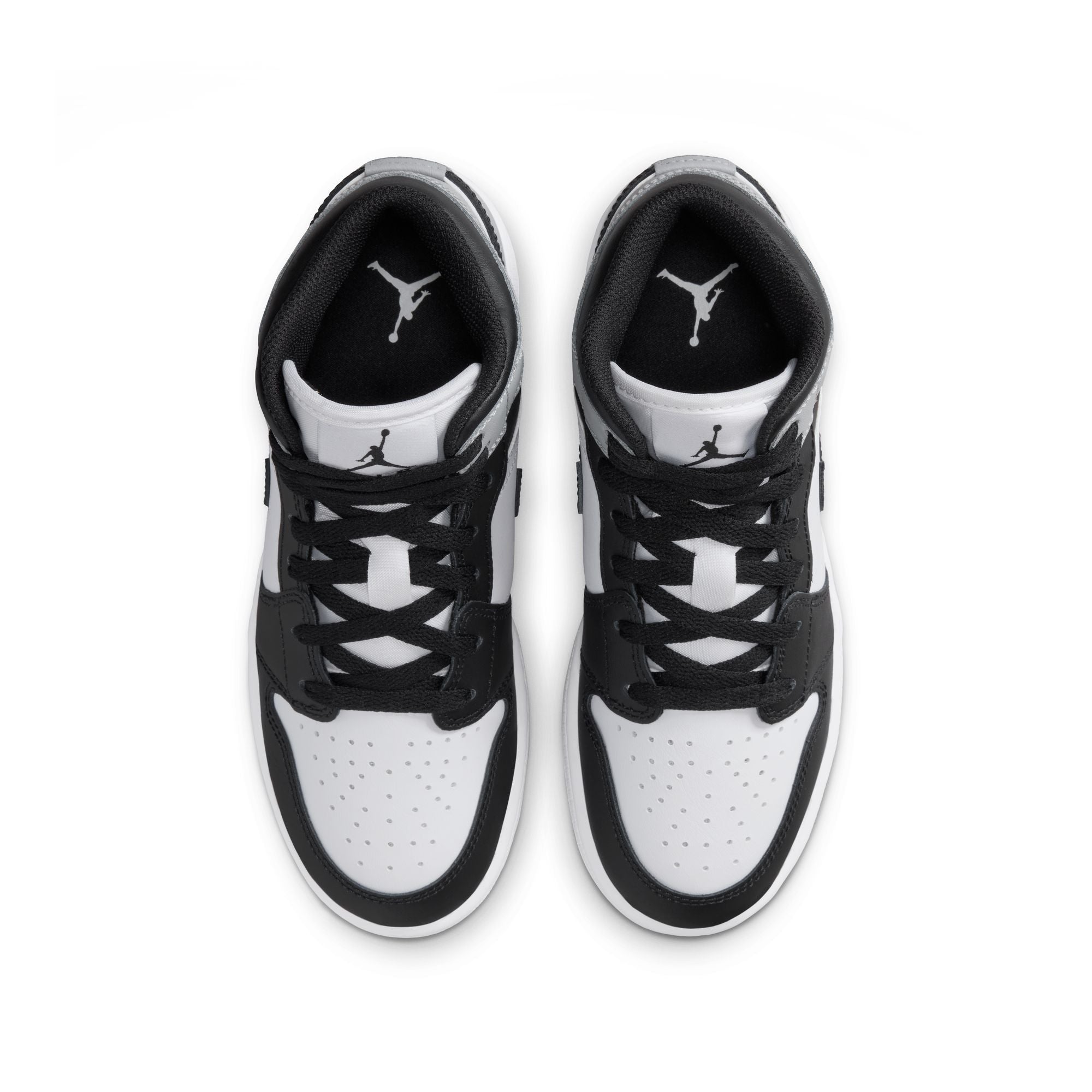 Nike GS Air Jordan 1 Mid White/Black 25㎝ Jordan 1 Mid White Black (GS) - 554725-113 - US