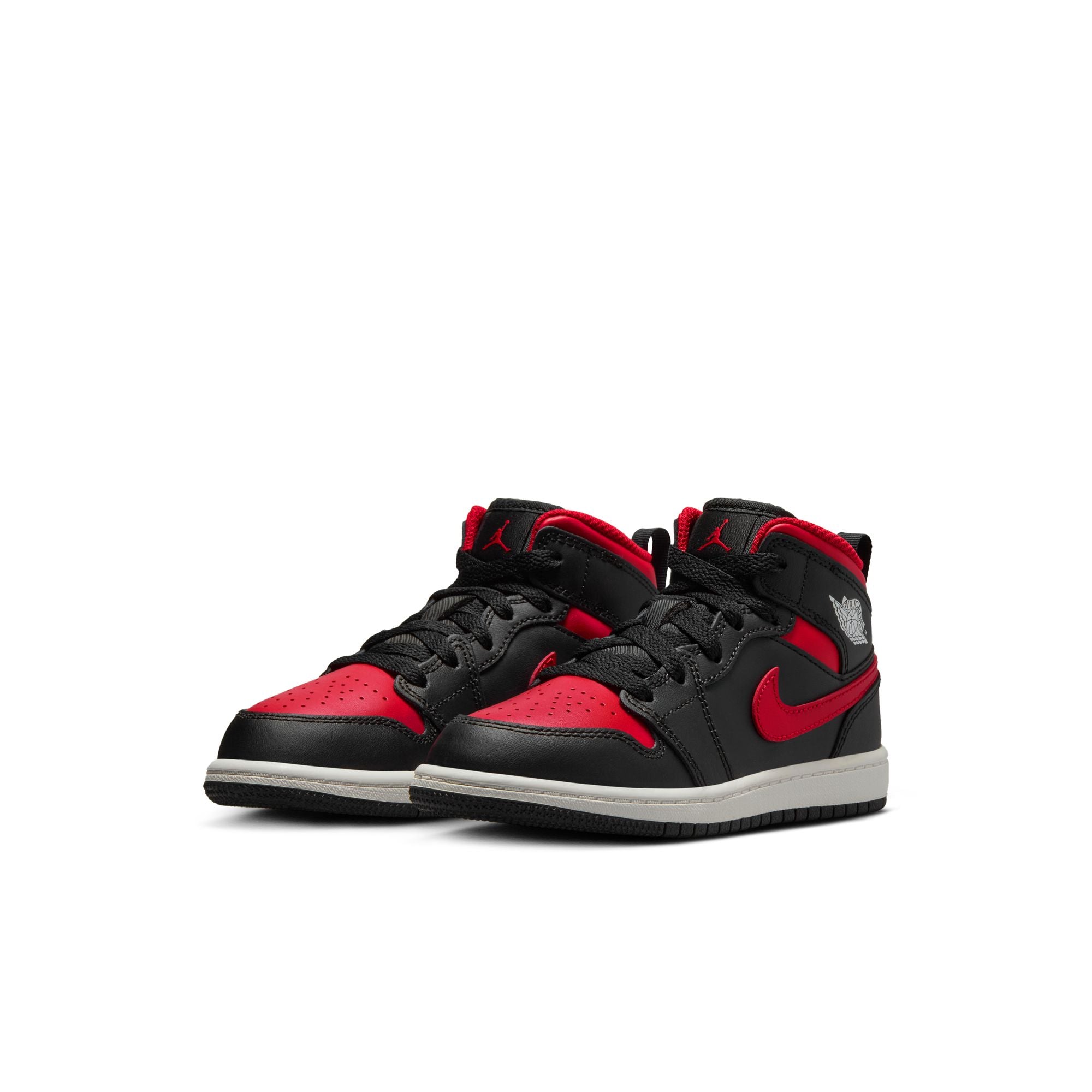 Jordan 1 Mid PS - BLACK/VARSITY RED-SUMMIT WHITE