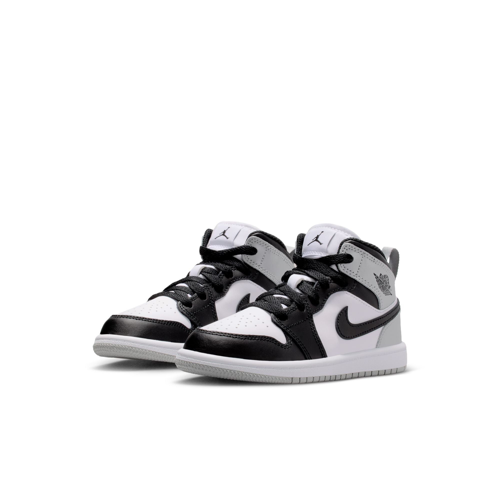 Jordan 1 Mid PS - WHITE/BLACK-LT SMOKE GREY