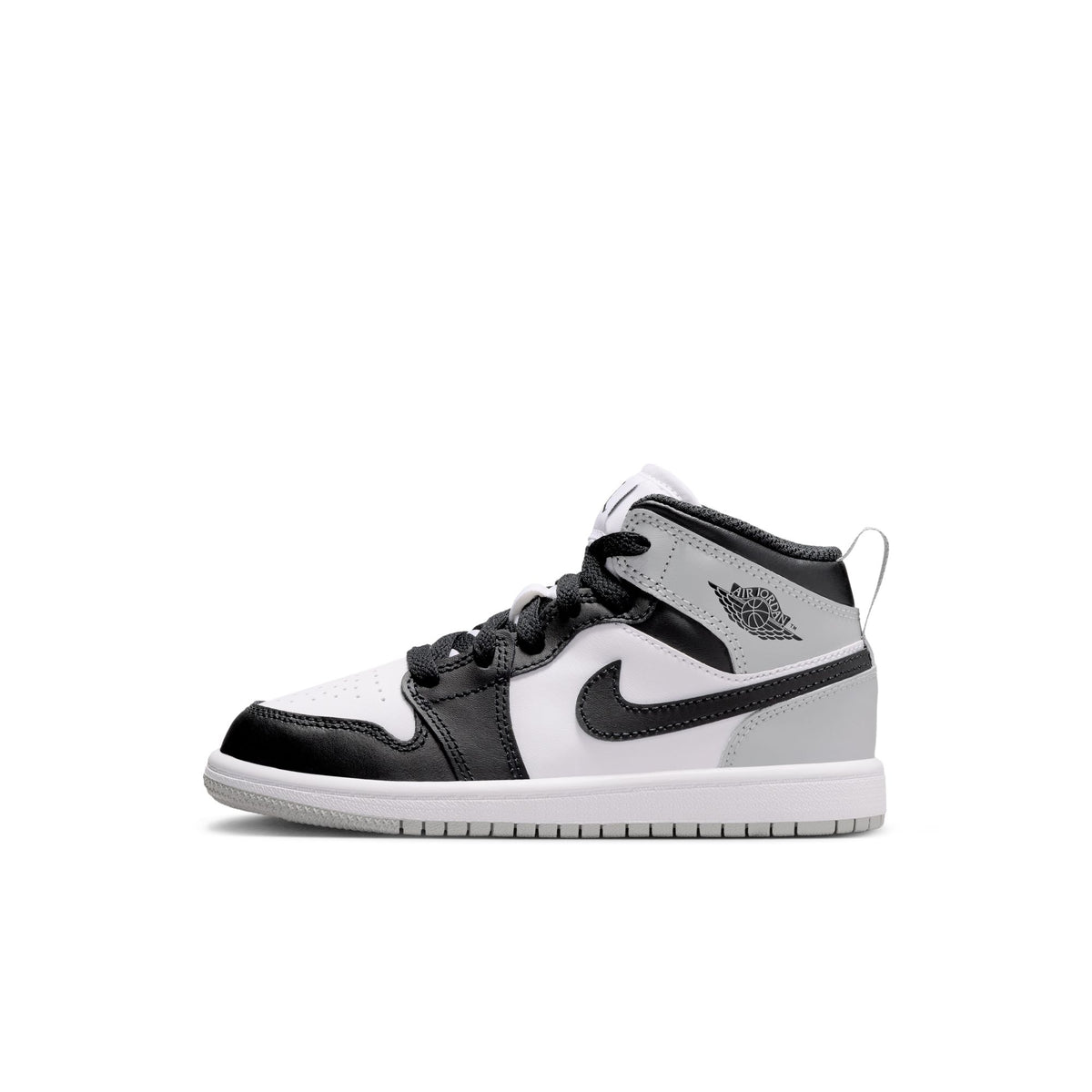 Jordan 1 Mid PS - WHITE/BLACK-LT SMOKE GREY