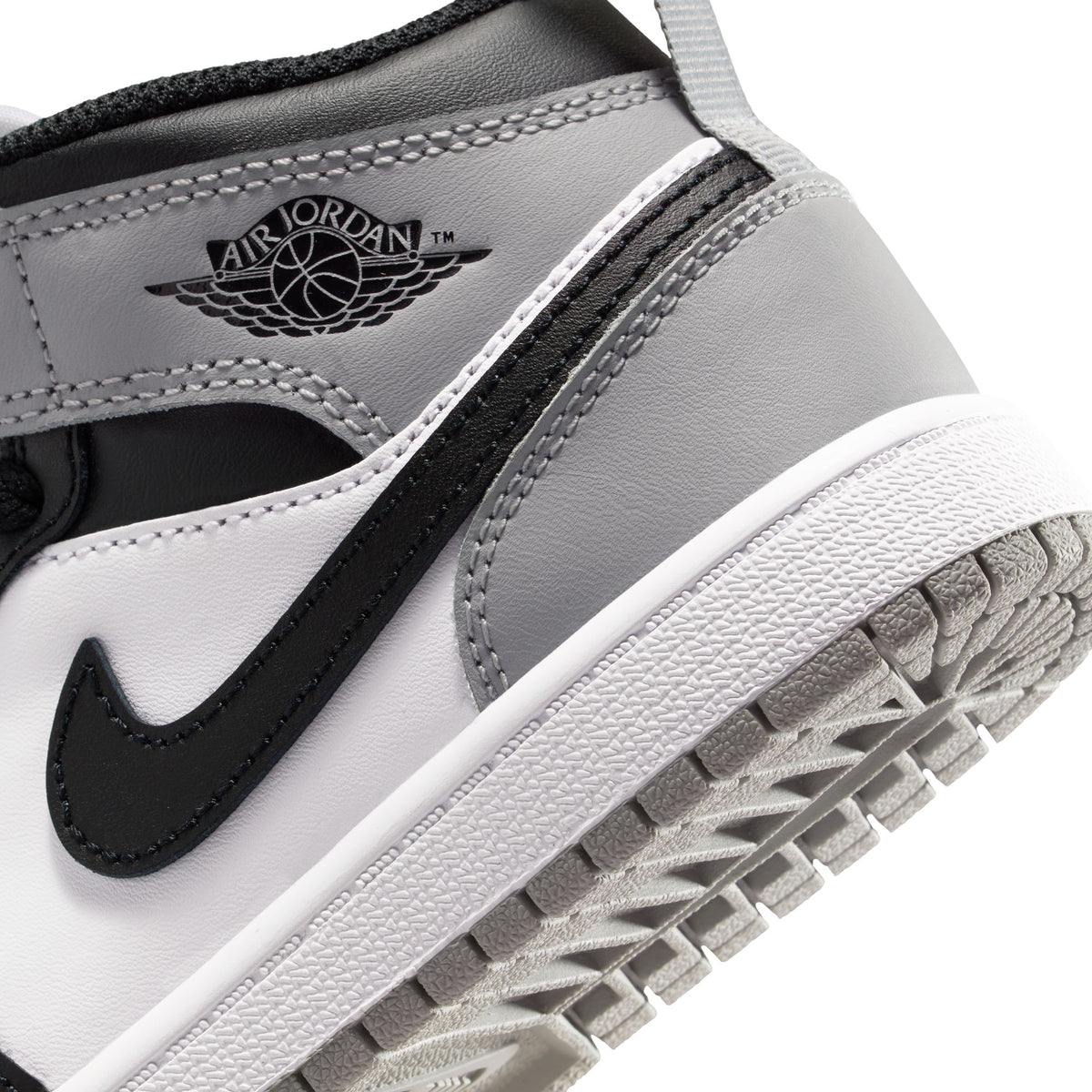 Jordan 1 Mid PS - WHITE/BLACK-LT SMOKE GREY