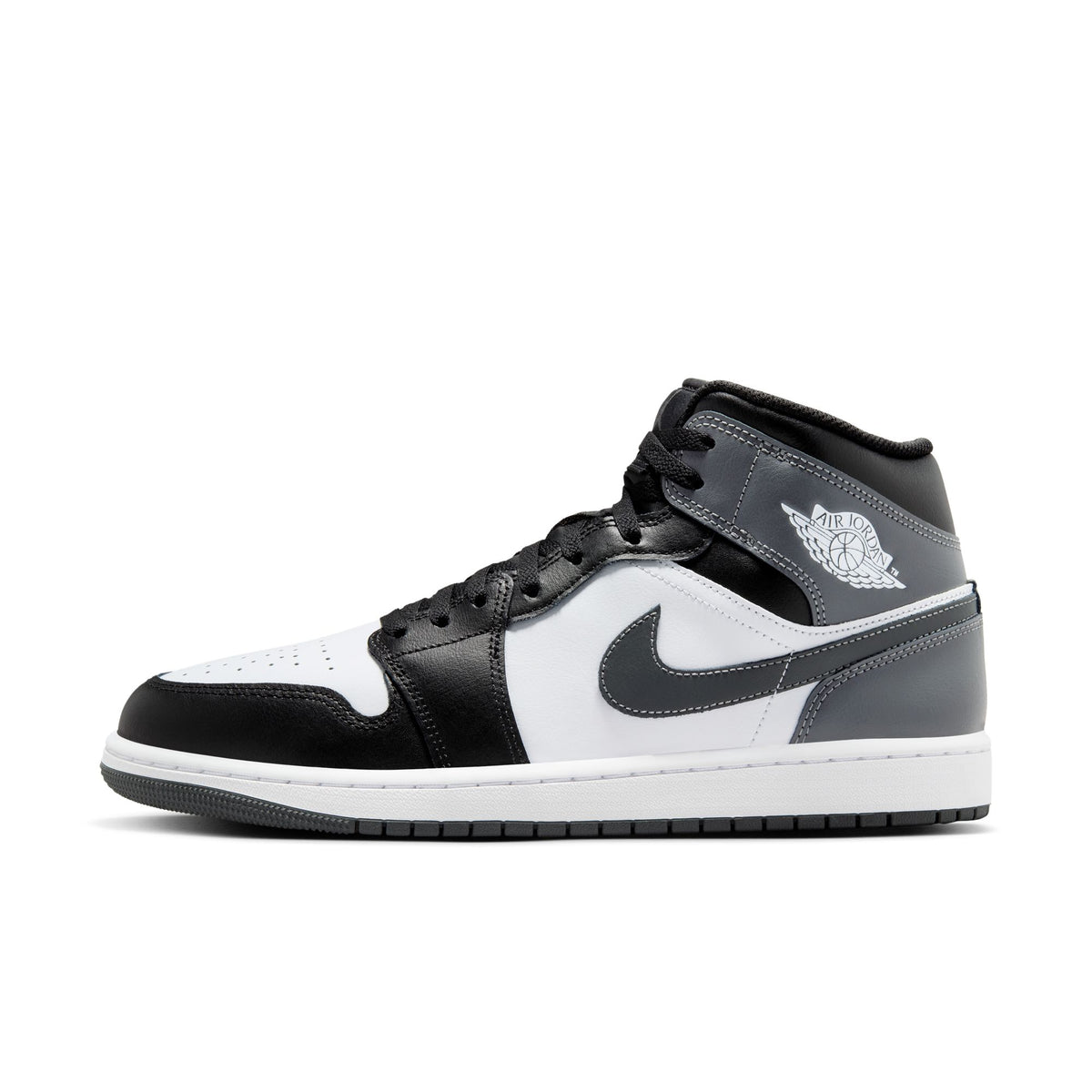 Men&#39;s Air Jordan 1 Mid - BLACK/IRON GREY-WHITE