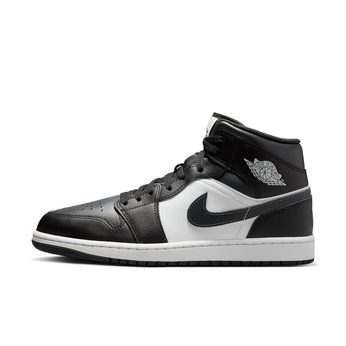 Men&#39;s Air Jordan 1 Mid- BLACK/OFF NOIR-SUMMIT WHITE