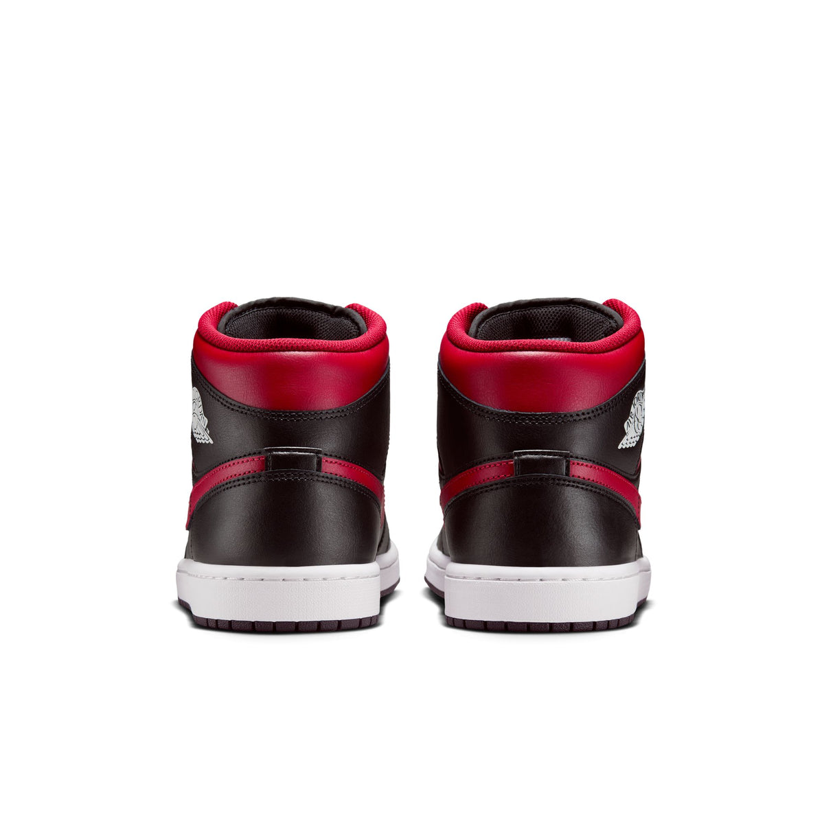 Men&#39;s Air Jordan 1 Mid- BLACK/VARSITY RED-SUMMIT WHITE