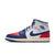 Men's Air Jordan 1 Mid SE - WHITE/DEEP ROYAL BLUE-UNIVERSITY RED