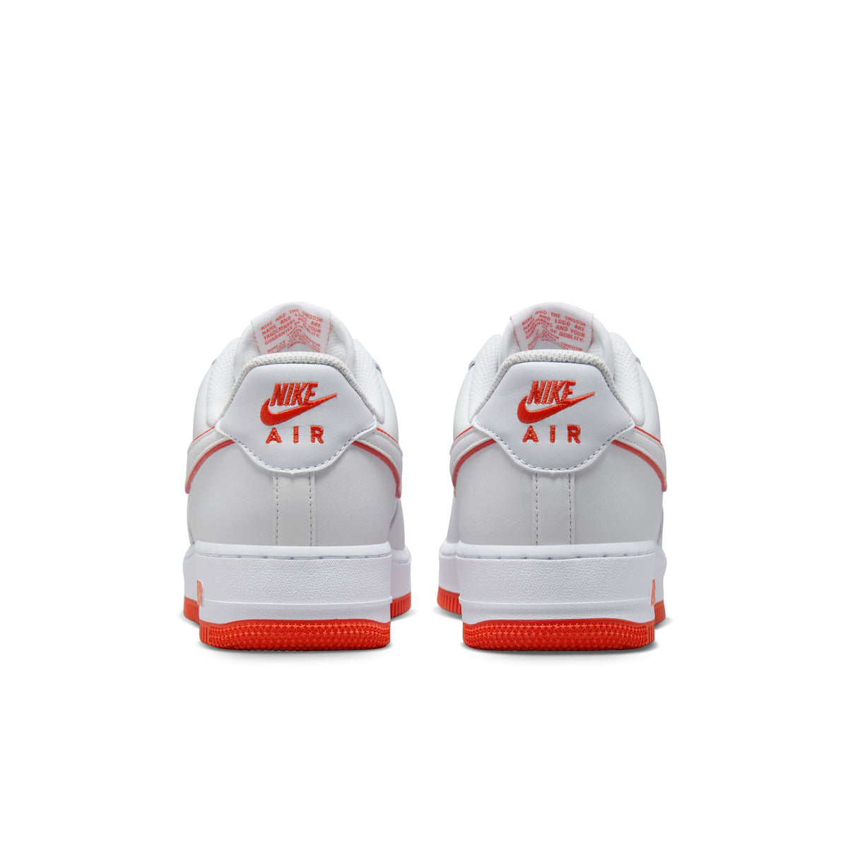 Men&#39;s Nike Air Force 1&#39;07- WHITE/WHITE-PICANTE RED