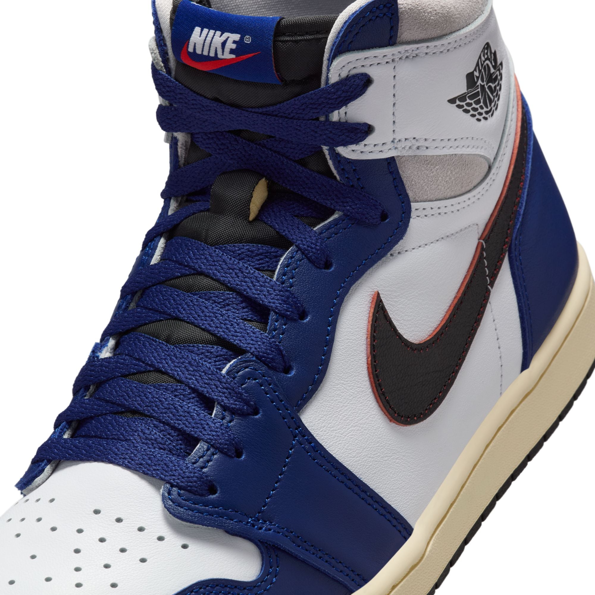 Men's Air Jordan 1 High OG - WHITE/BLACK-NEUTRAL GREY-DEEP ROYAL BLUE