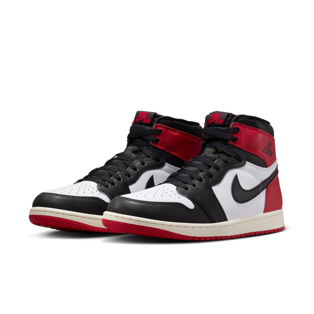 Men&#39;s Air Jordan 1 Retro High OG &quot;Black Toe&quot; - WHITE/BLACK-VARSITY RED-SAIL