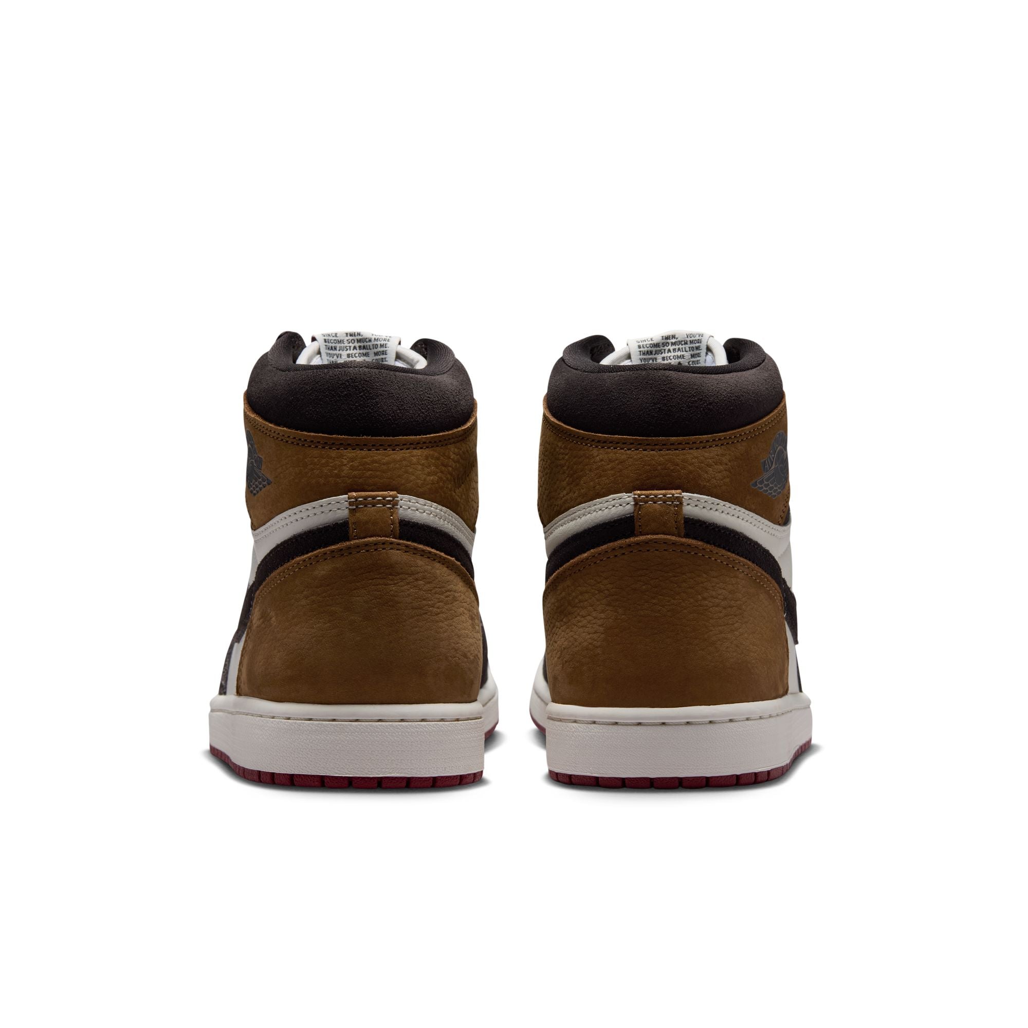 Men's Air Jordan 1 Retro High OG "Love Letter" - SHADOW BROWN/TEAM RED-LT BRITISH TAN