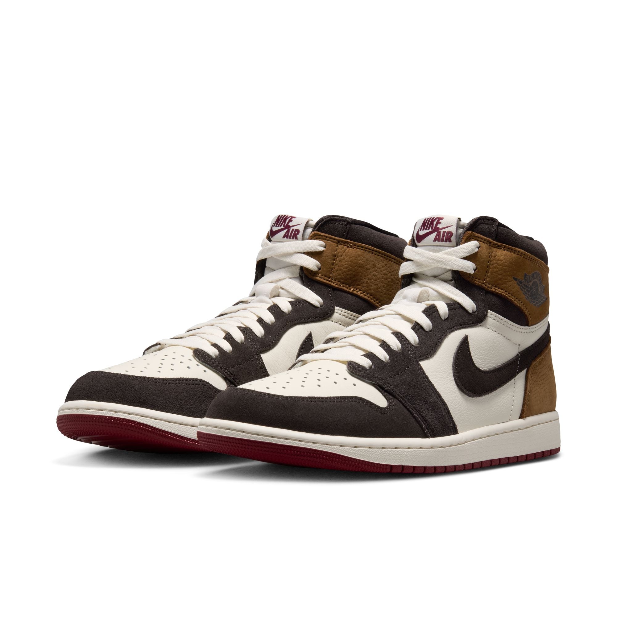 Men's Air Jordan 1 Retro High OG "Love Letter" - SHADOW BROWN/TEAM RED-LT BRITISH TAN