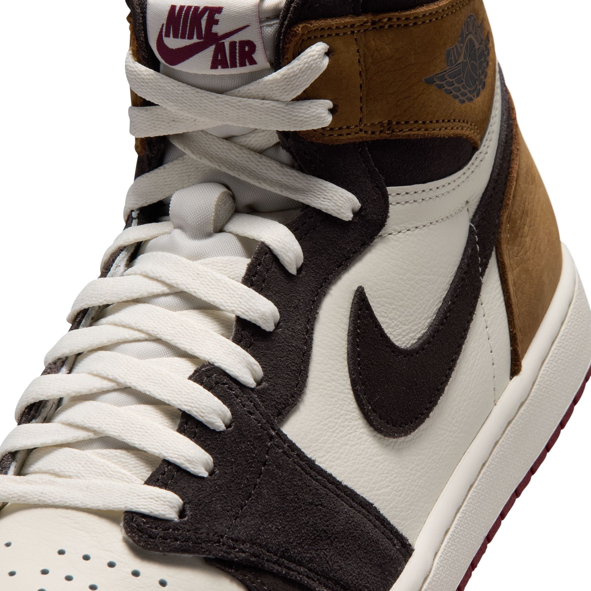 Men's Air Jordan 1 Retro High OG "Love Letter" - SHADOW BROWN/TEAM RED-LT BRITISH TAN