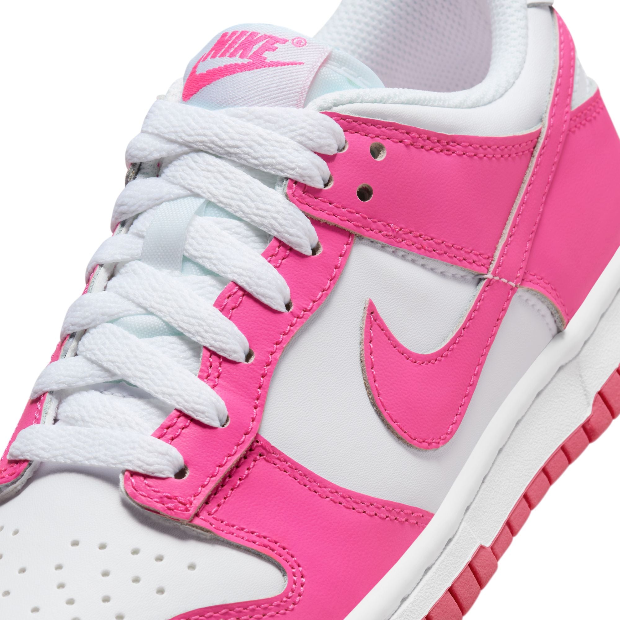 Nike Dunk Low (GS) - WHITE/LASER FUCHSIA - Civilized Nation