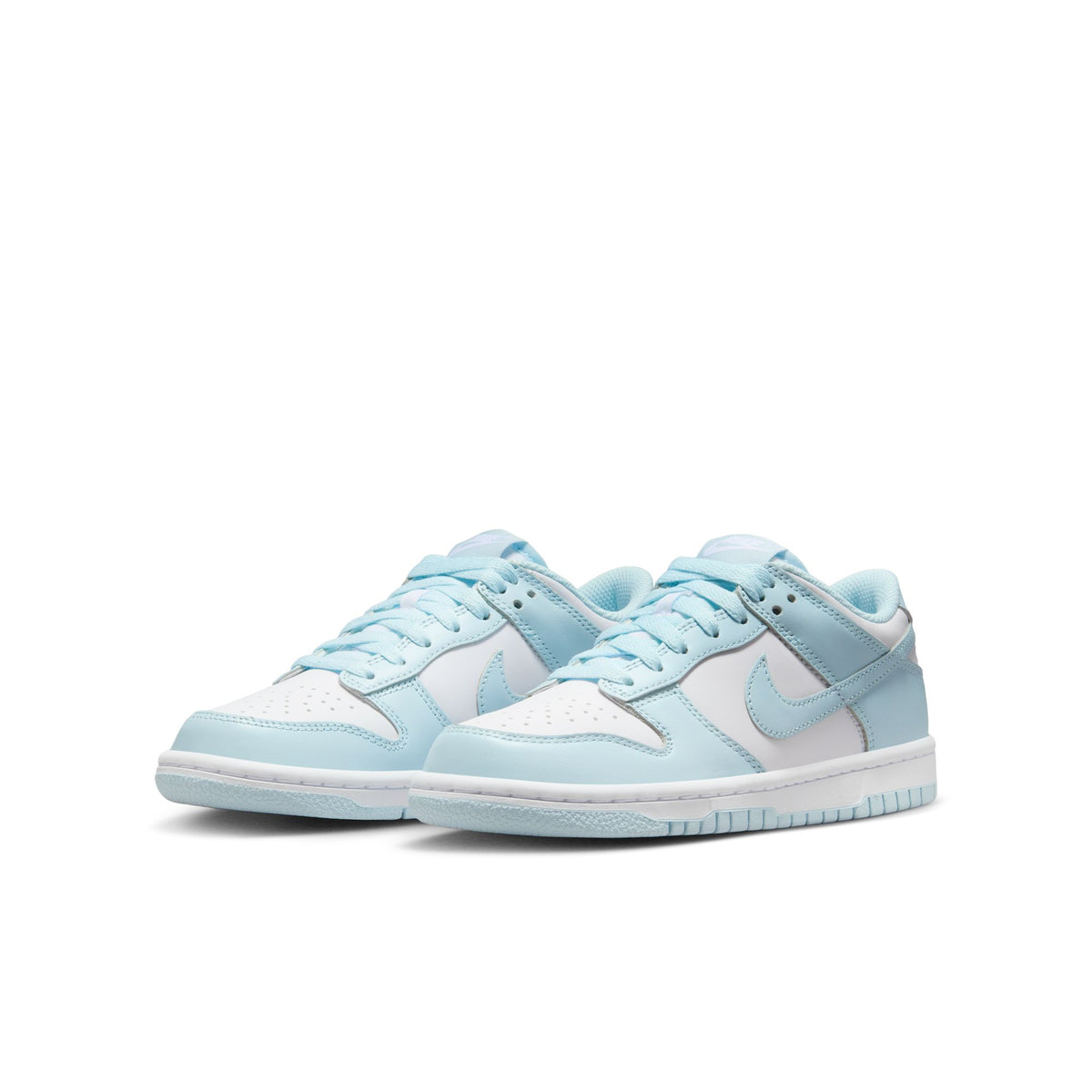 Big Kid&#39;s Nike Dunk Low - WHITE/GLACIER BLUE