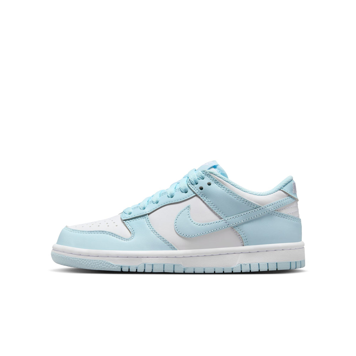 Big Kid&#39;s Nike Dunk Low - WHITE/GLACIER BLUE