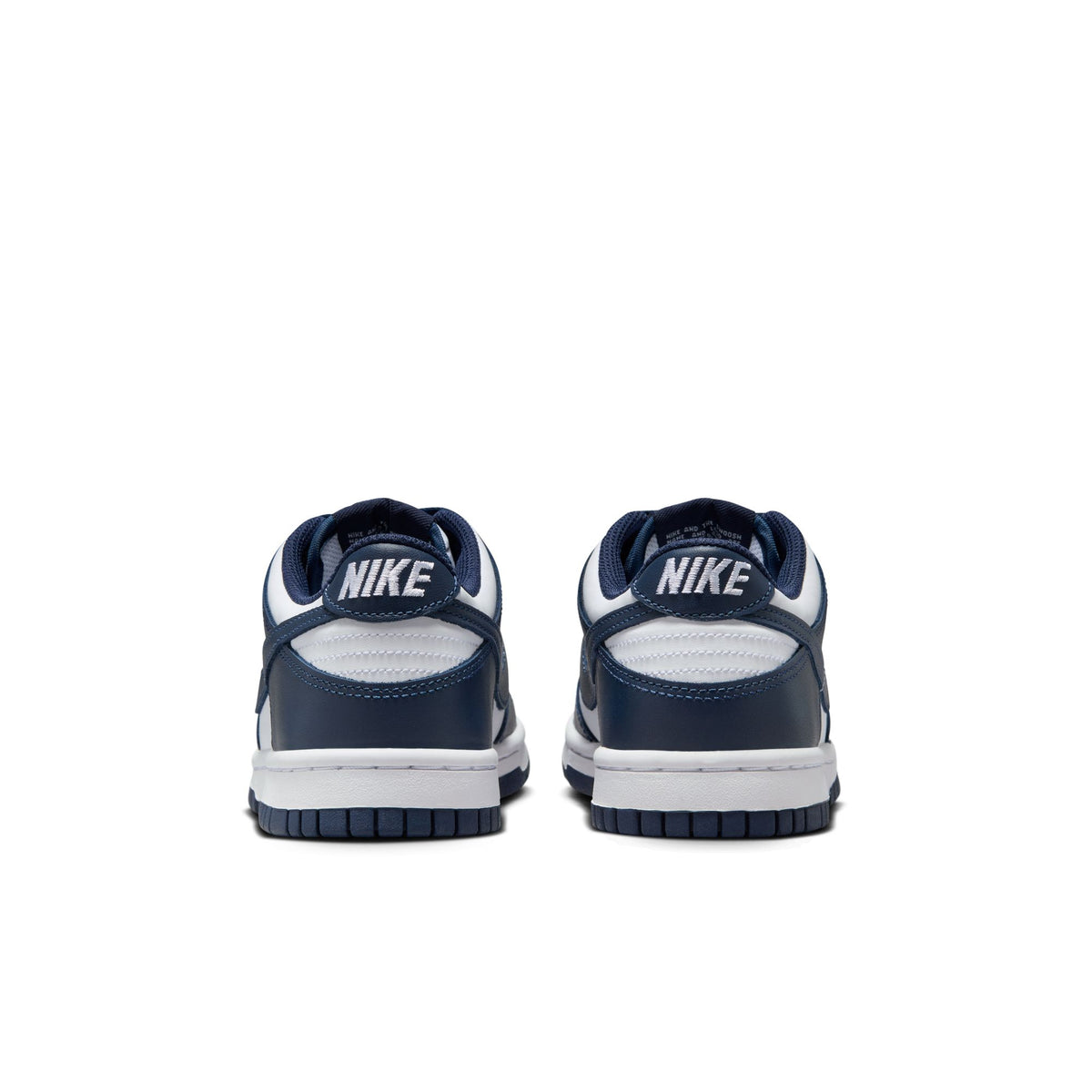 Nike Dunk Low (GS) - WHITE/MIDNIGHT NAVY-WHITE