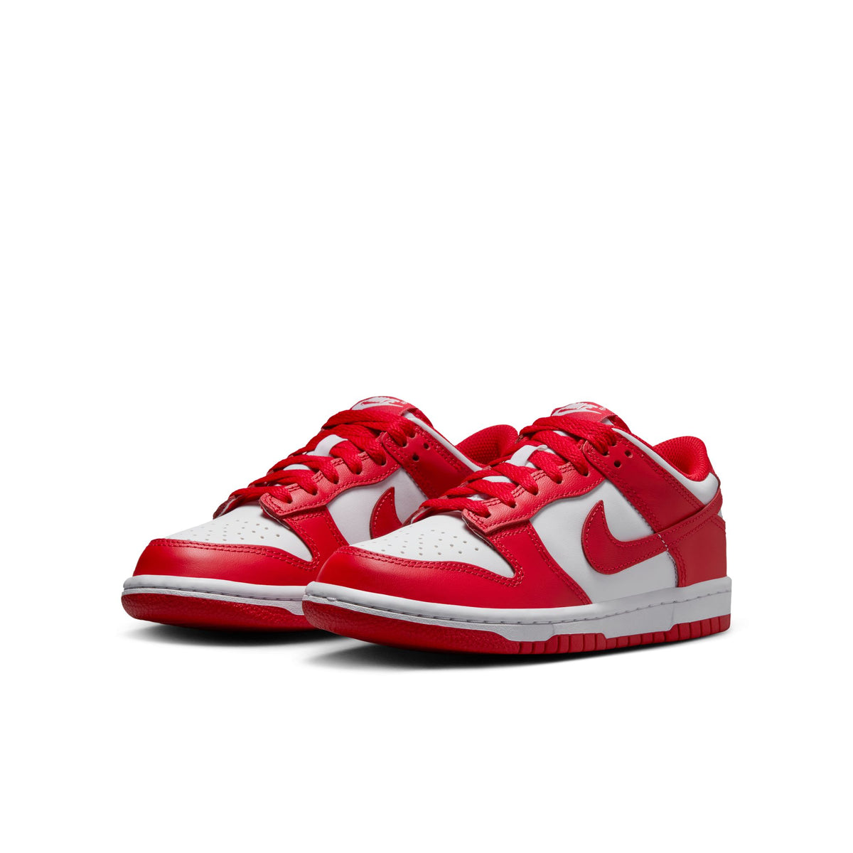 Nike Dunk Low (GS) - WHITE/UNIVERSITY RED