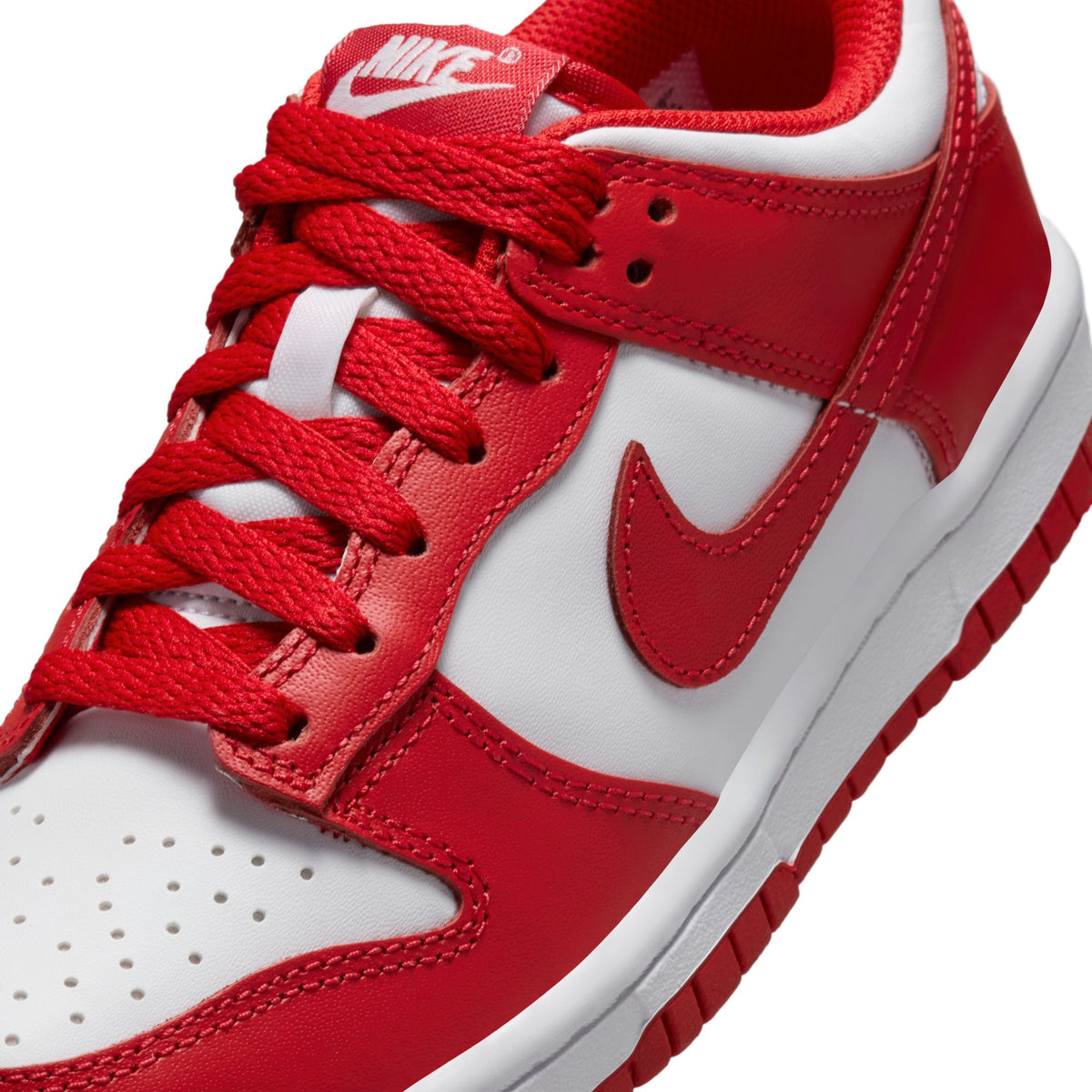 Nike Dunk Low (GS) - WHITE/UNIVERSITY RED