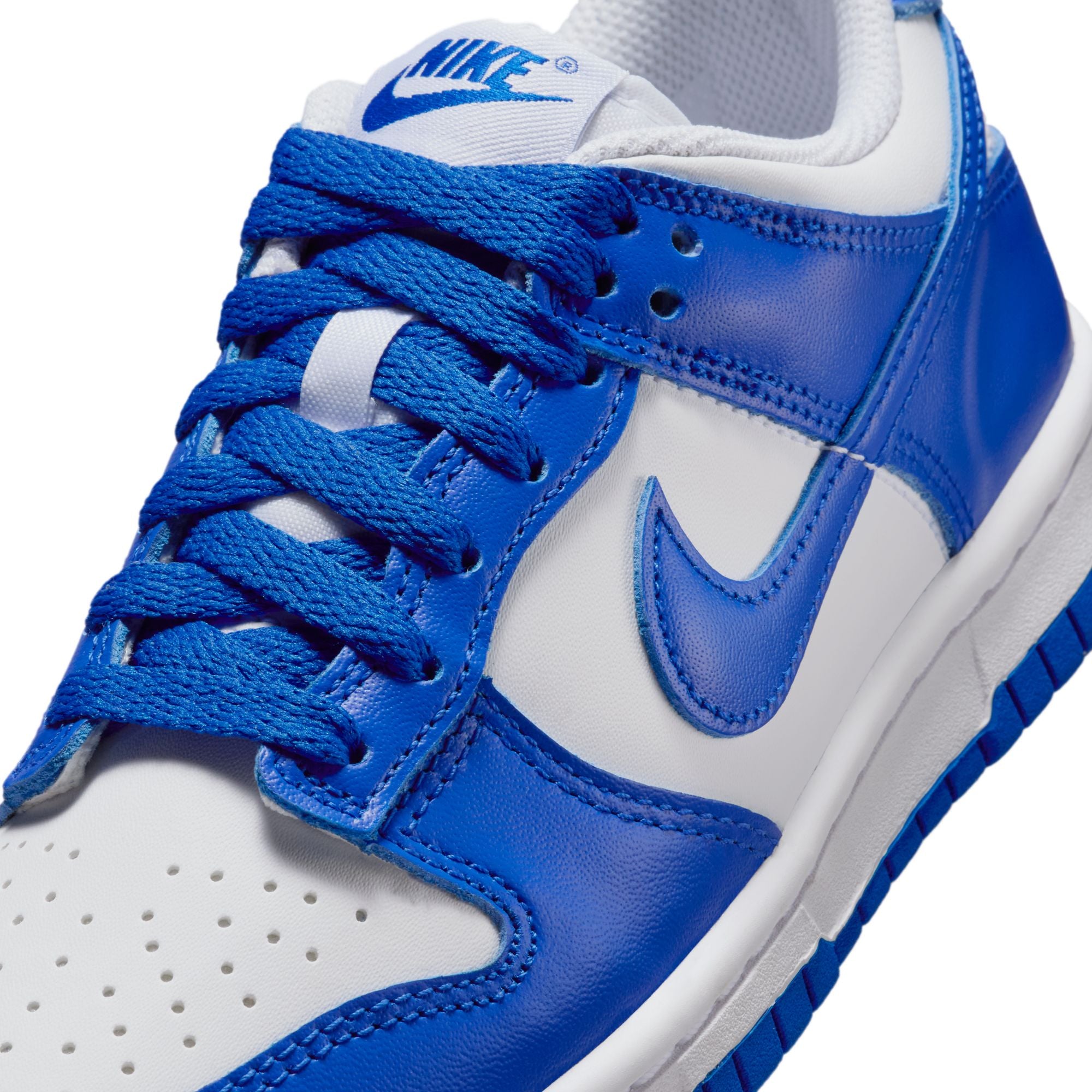 Nike Dunk Low (GS) - WHITE/HYPER ROYAL-HYPER ROYAL