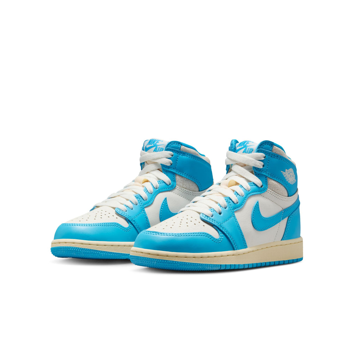 GS Air Jordan 1 Retro High OG &quot;UNC Reimagined&quot; - DK POWDER BLUE/DK POWDER BLUE-SAIL