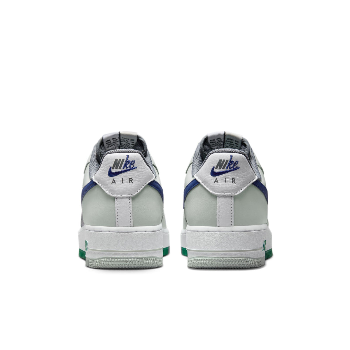 Men&#39;s Nike Air Force 1 &#39;07 Lv8-LIGHT SILVER/DEEP ROYAL BLUE-WHITE