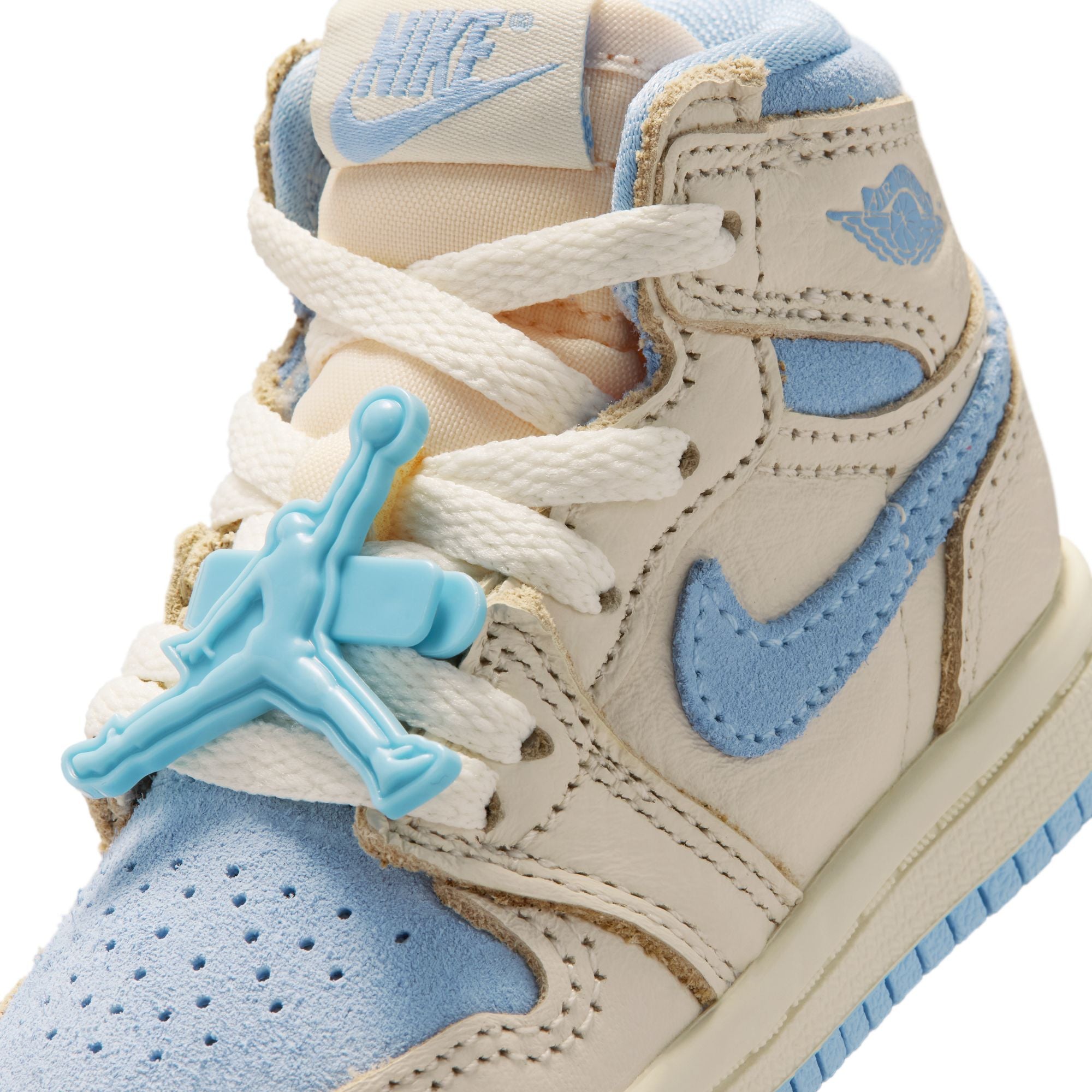 Toddler's Air Jordan 1 Retro High OG - PALE IVORY/PSYCHIC BLUE-COCONUT MILK