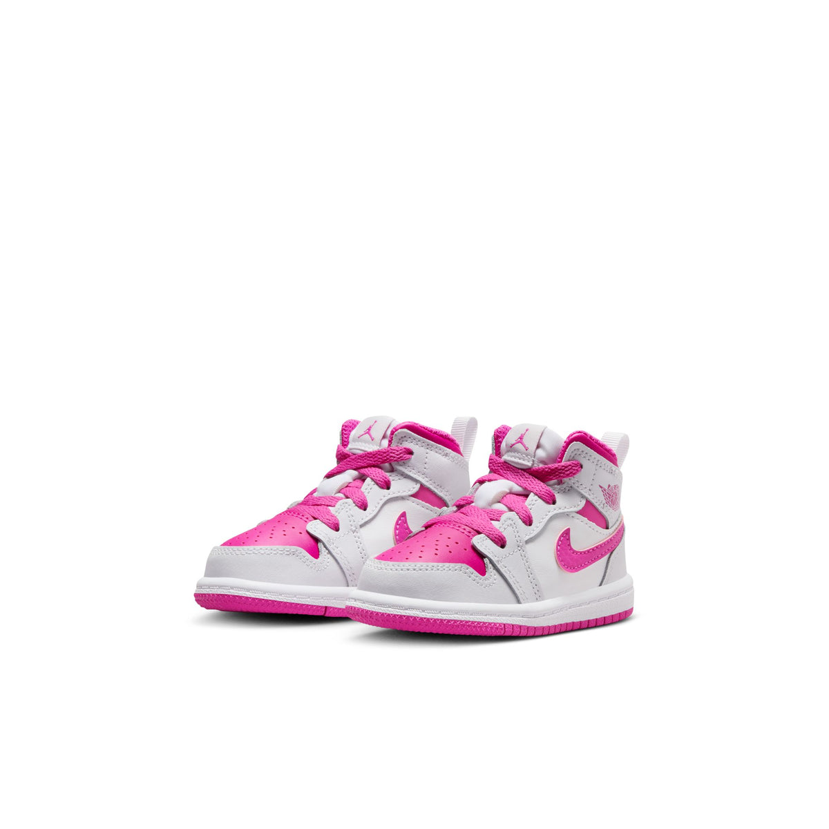 Toddler&#39;s Jordan 1 Mid - IRIS WHISPER/FIRE PINK-WHITE