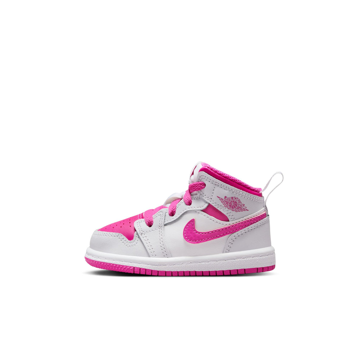 Toddler&#39;s Jordan 1 Mid - IRIS WHISPER/FIRE PINK-WHITE