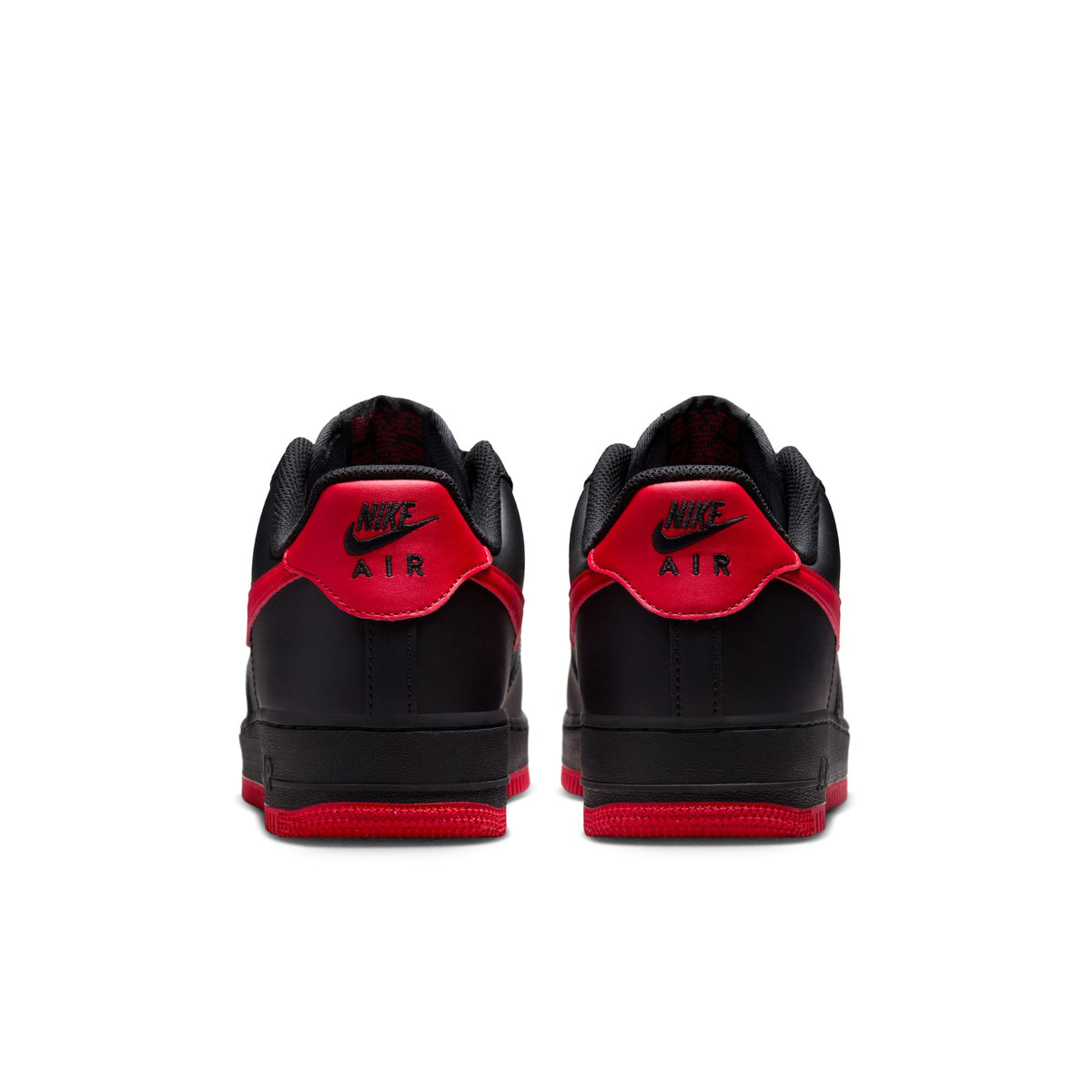 Men&#39;s Nike Air Force 1 &#39;07 - BLACK/UNIVERSITY RED-BLACK