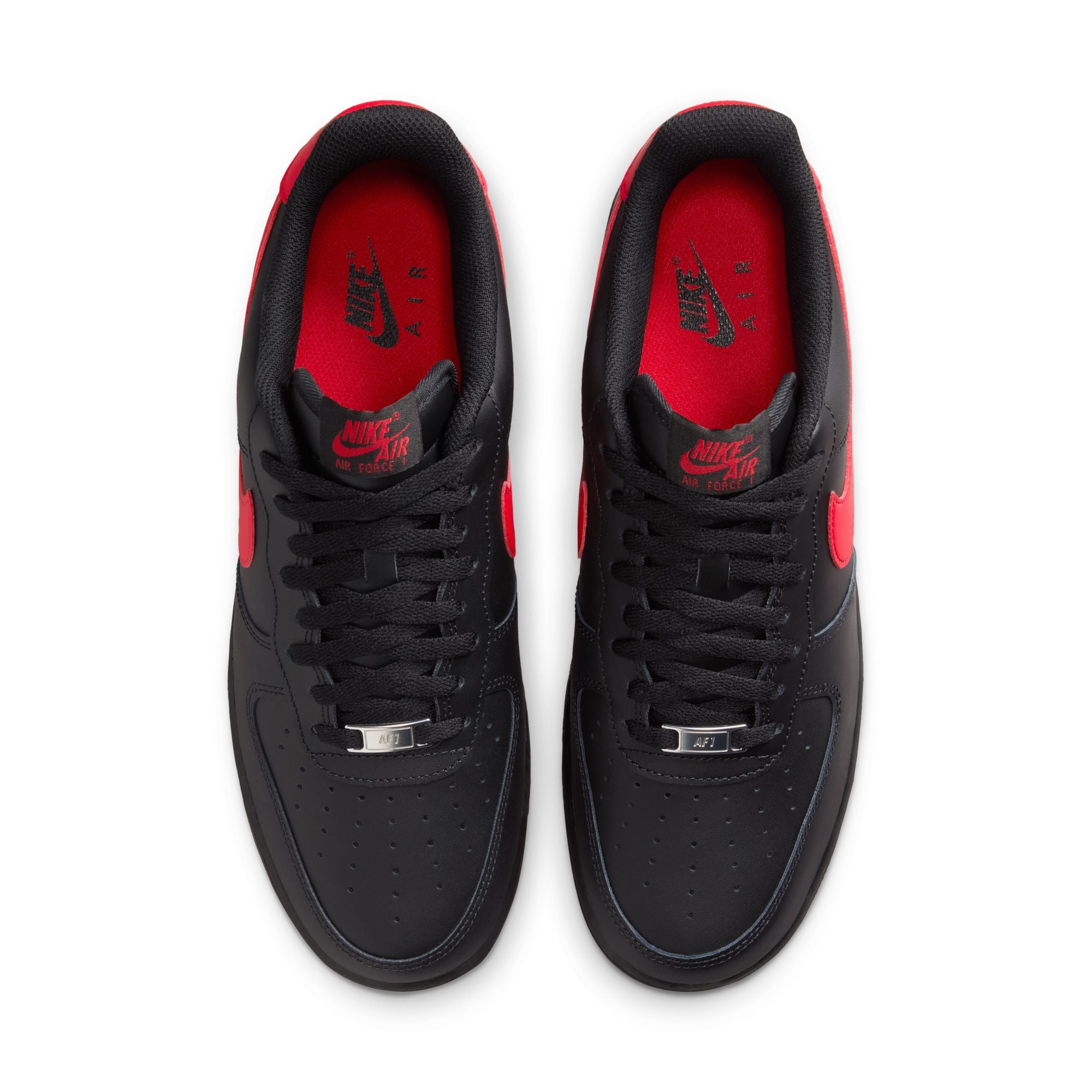 Men's Nike Air Force 1 '07 - BLACK/UNIVERSITY RED-BLACK