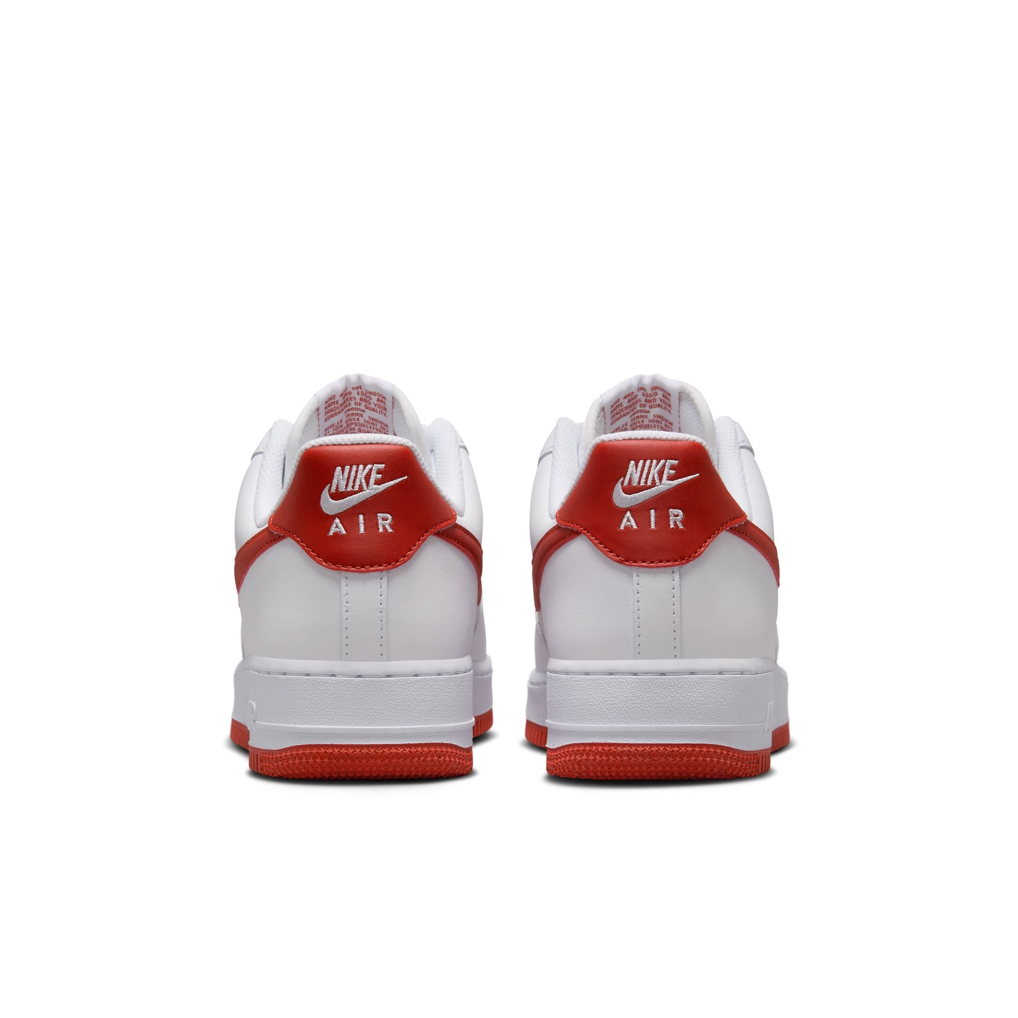 Men's Nike Air Force 1 '07 - WHITE/DRAGON RED-WHITE