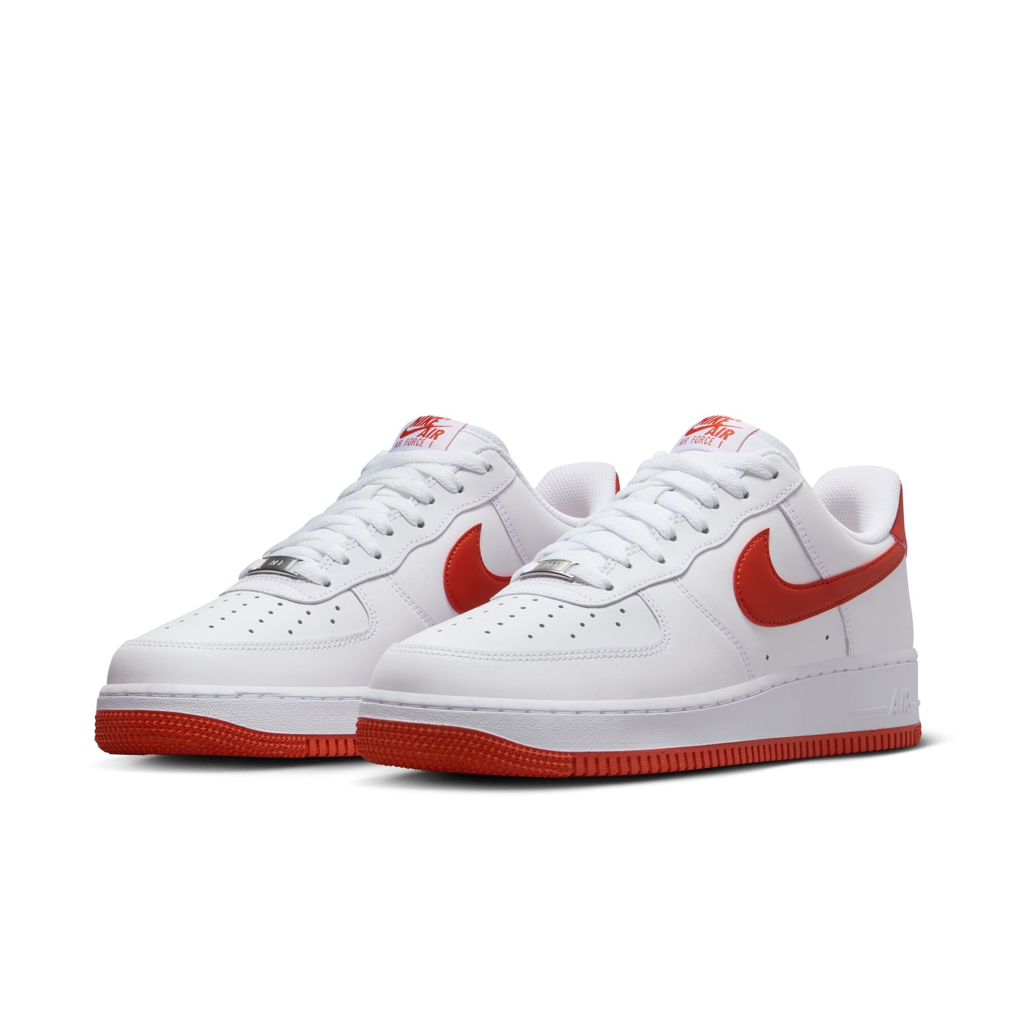 国内配送 NIKE AIR FORCE 1 '07 WHITE/DRAGON RED-WHITE Men's Nike Air Force 1 '07 - WHITE/DRAGON RED-WHITE