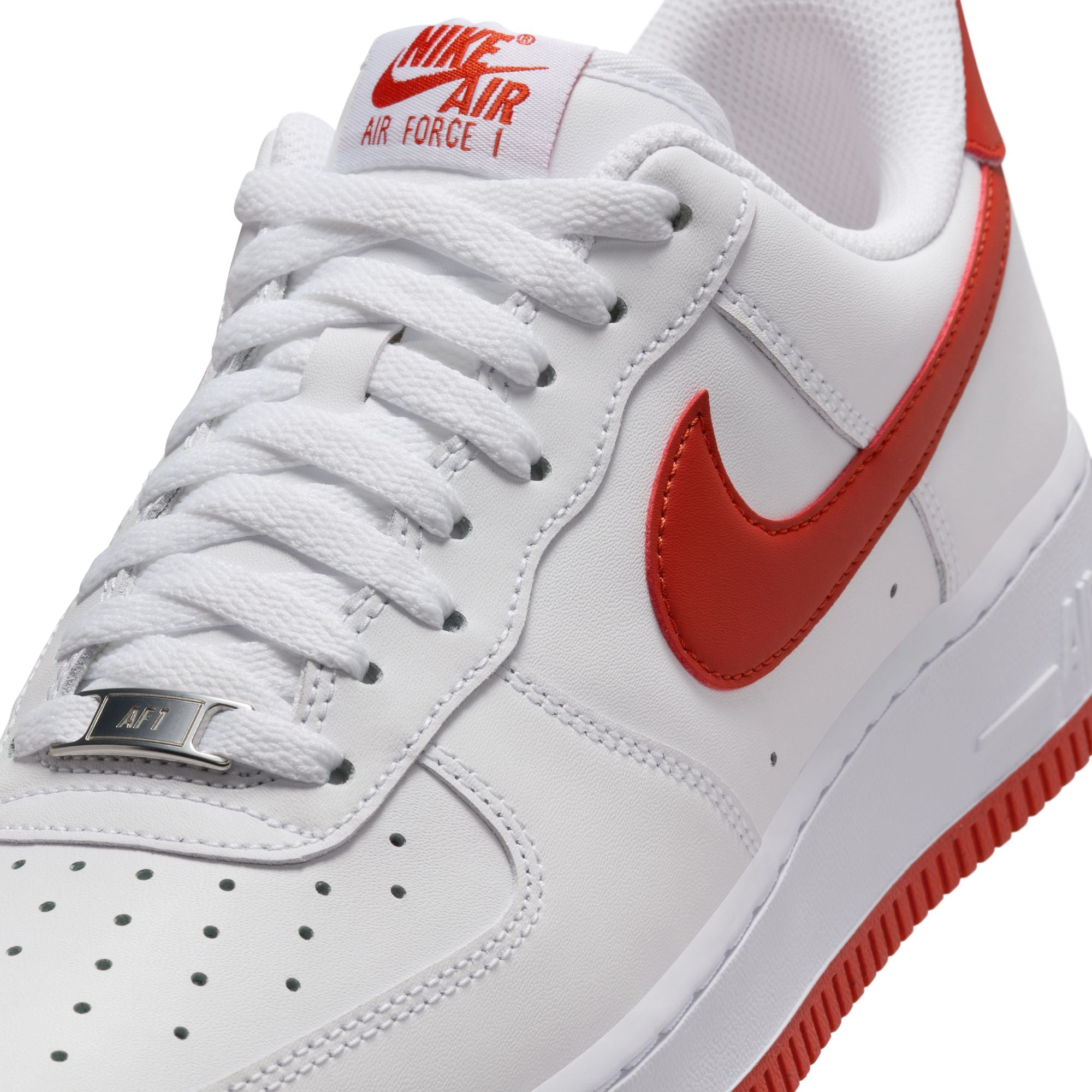 Men's Nike Air Force 1 '07 - WHITE/DRAGON RED-WHITE
