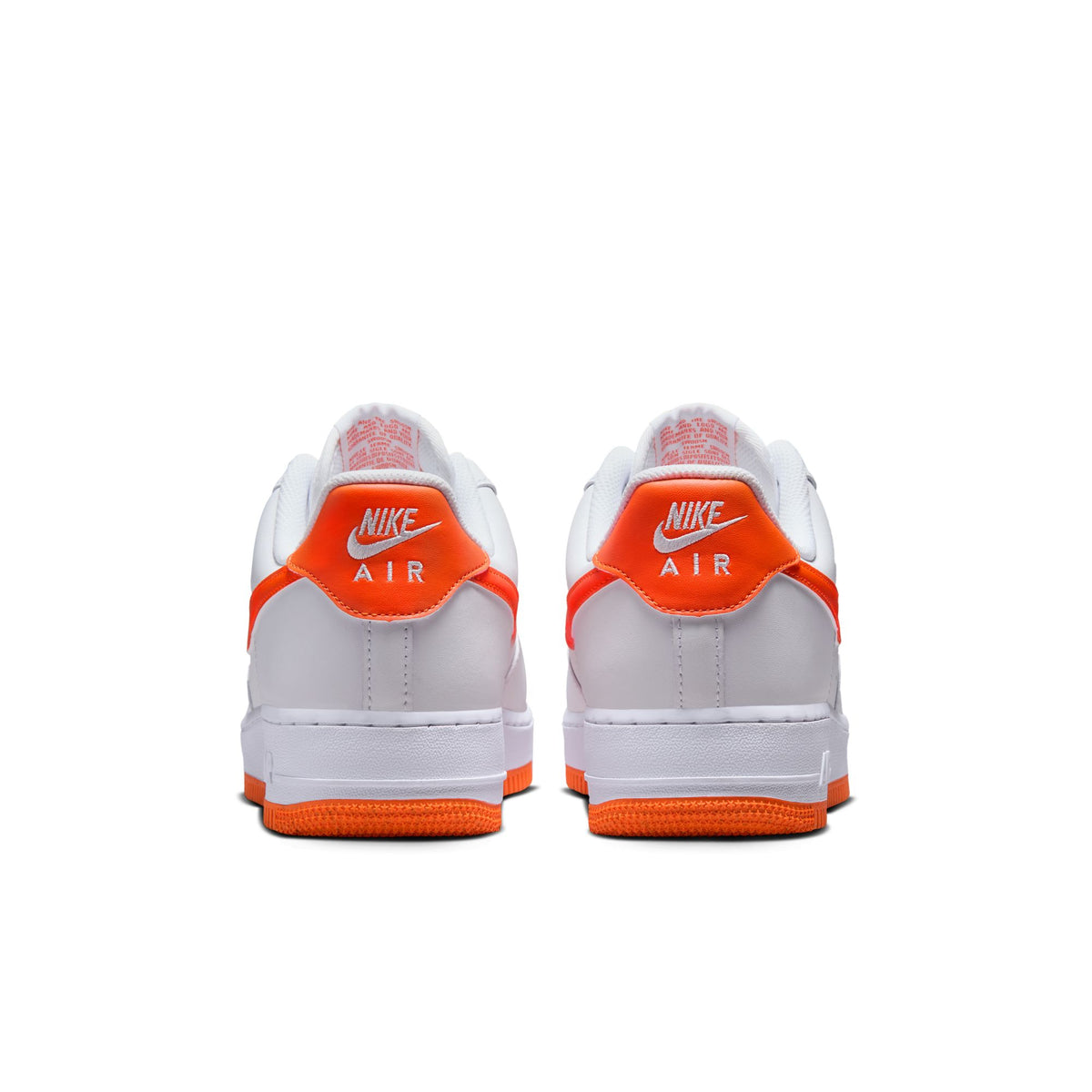 Men&#39;s Nike Air Force 1 &#39;07 - WHITE/SAFETY ORANGE-WHITE