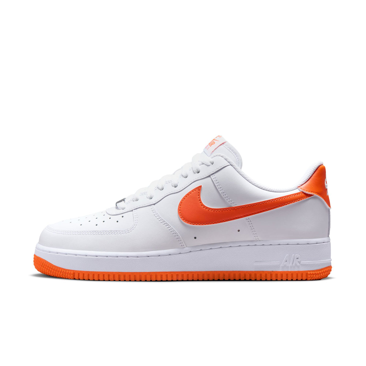 Men&#39;s Nike Air Force 1 &#39;07 - WHITE/SAFETY ORANGE-WHITE