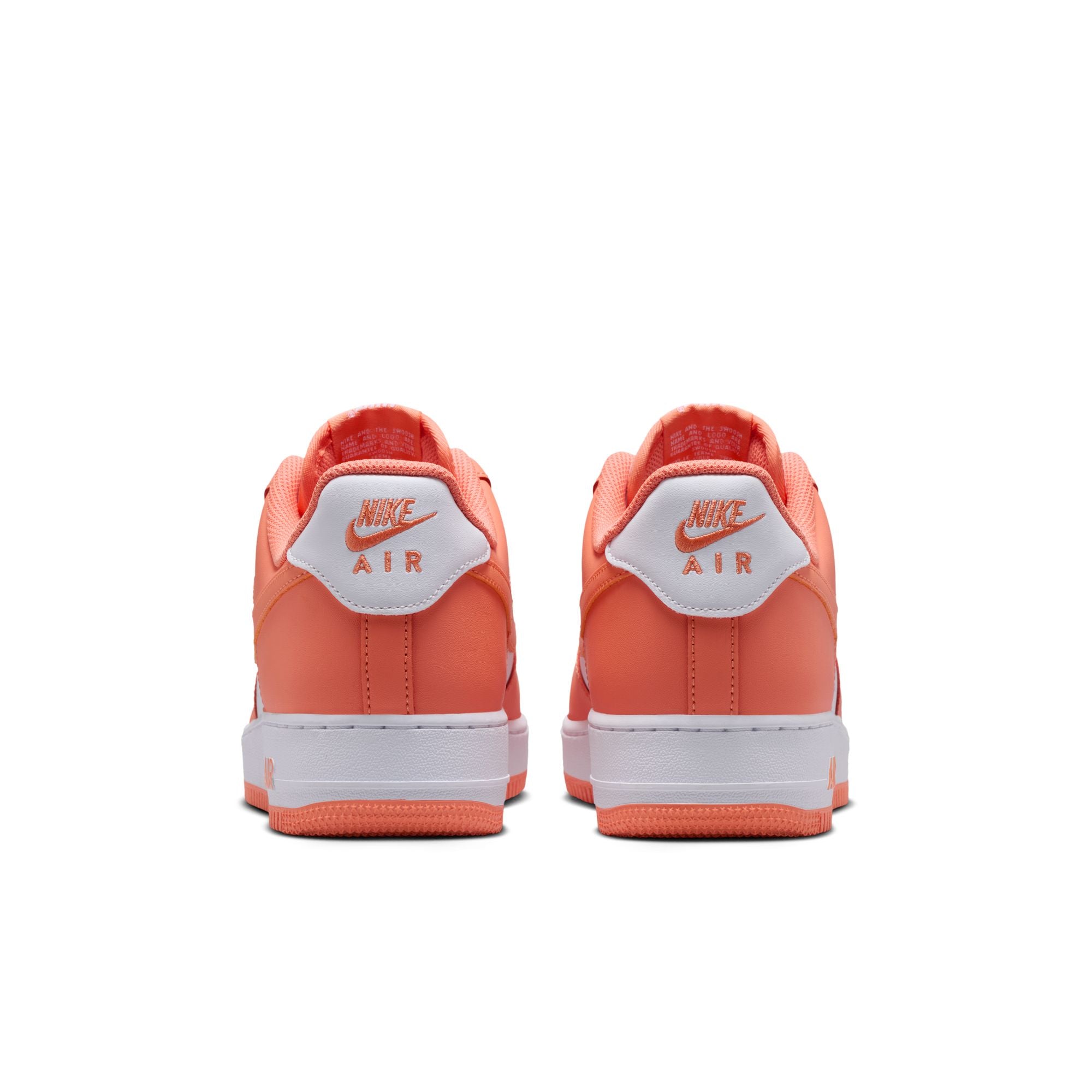 Men's Nike Air Force 1 '07 -  WHITE/ORANGE FROST-WHITE